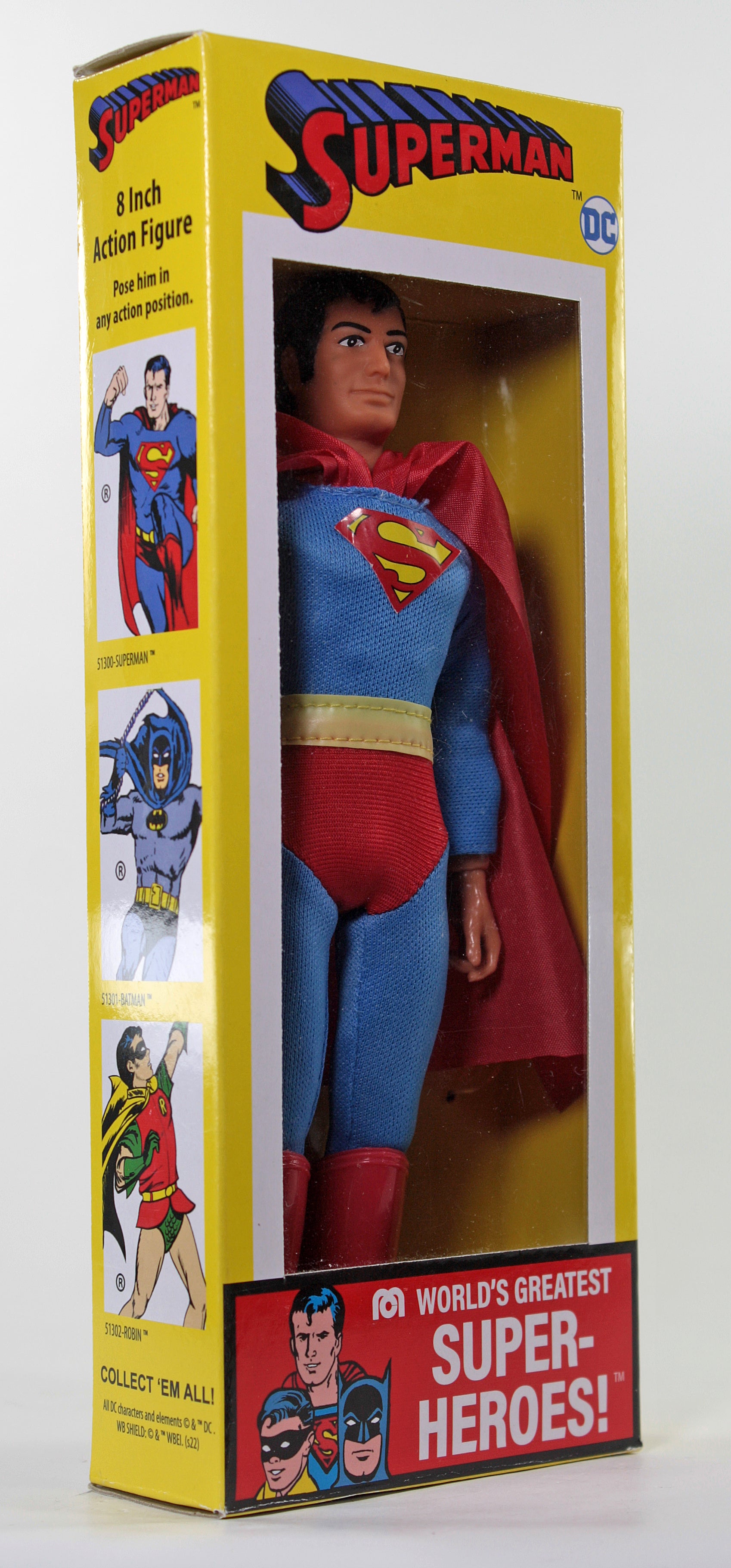 Mego Wave 16 - Superman 50th Anniversary World's Greatest Superheroes (Classic Box) 8" Action Figure