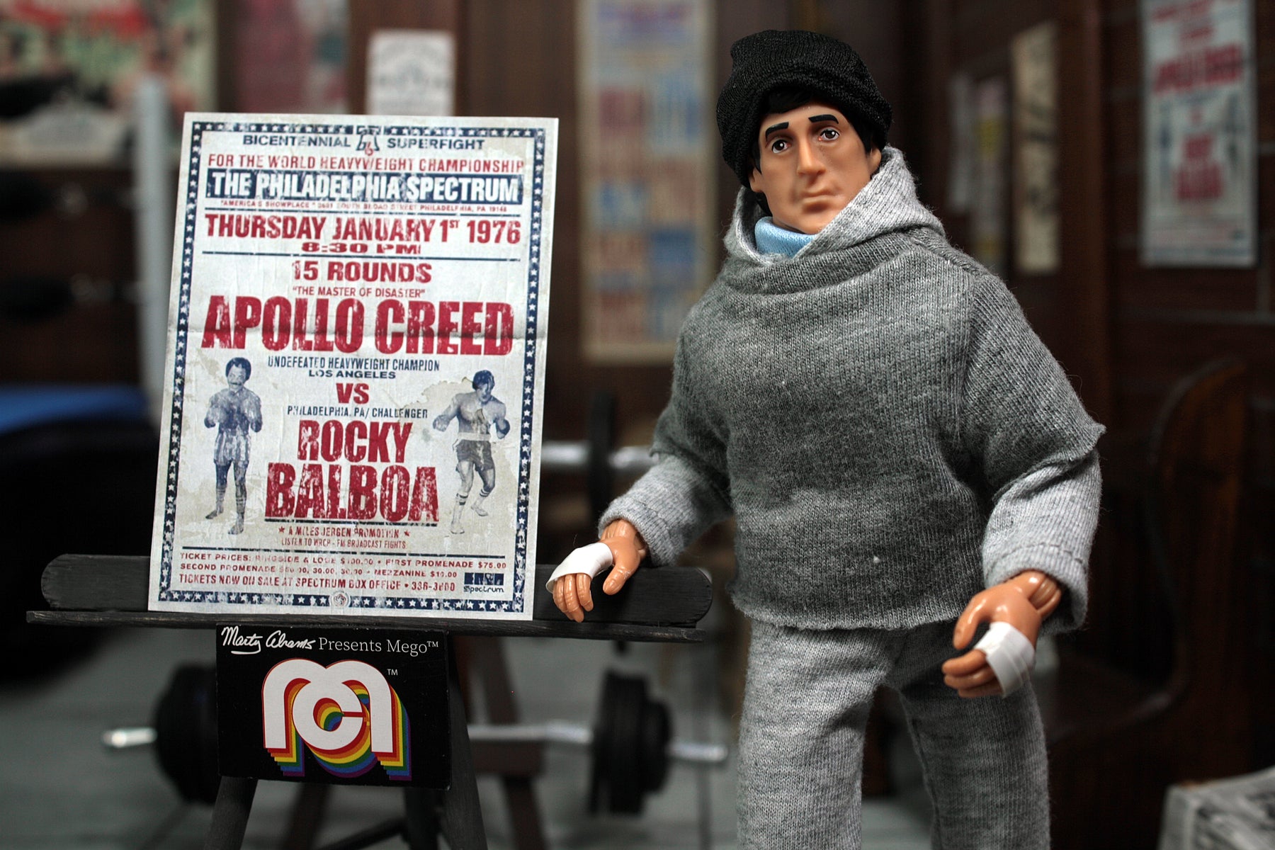 ZLC MEGO Exclusive Rocky Balboa in Training Sweatsuit 8" Action Figure - Zlc Collectibles