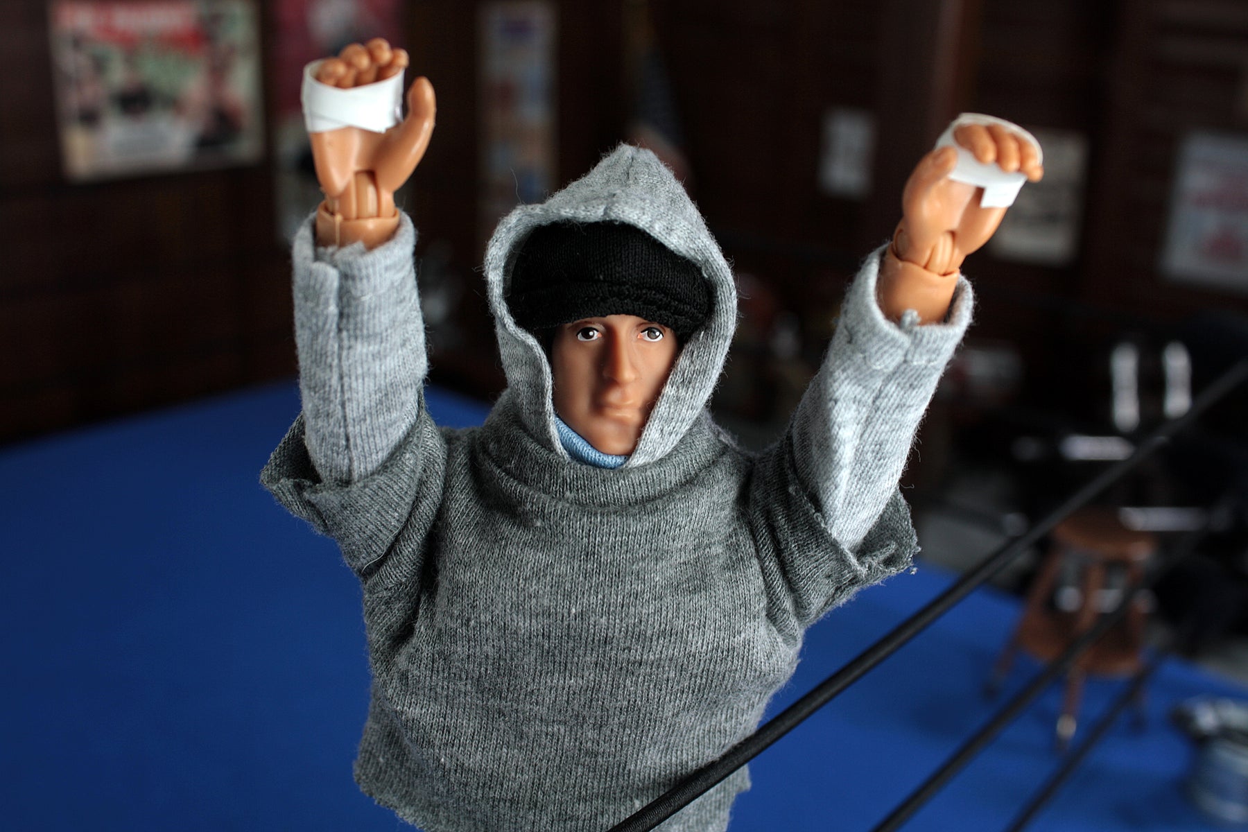 ZLC MEGO Exclusive Rocky Balboa in Training Sweatsuit 8" Action Figure - Zlc Collectibles