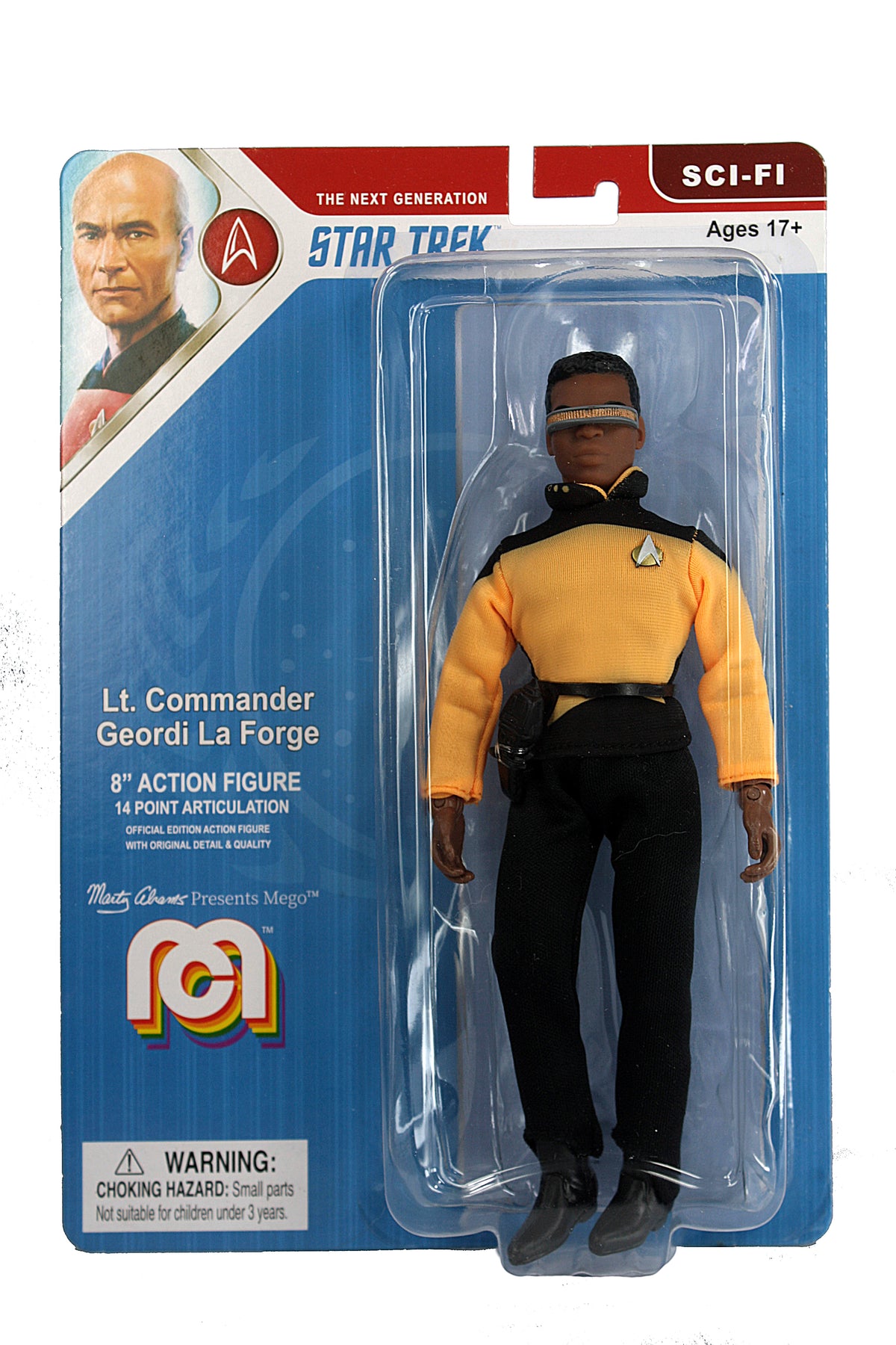Mego Star Trek Wave 14 - La Forge 8" Action Figure (Pre-Order Ships Dec/Jan) - Zlc Collectibles
