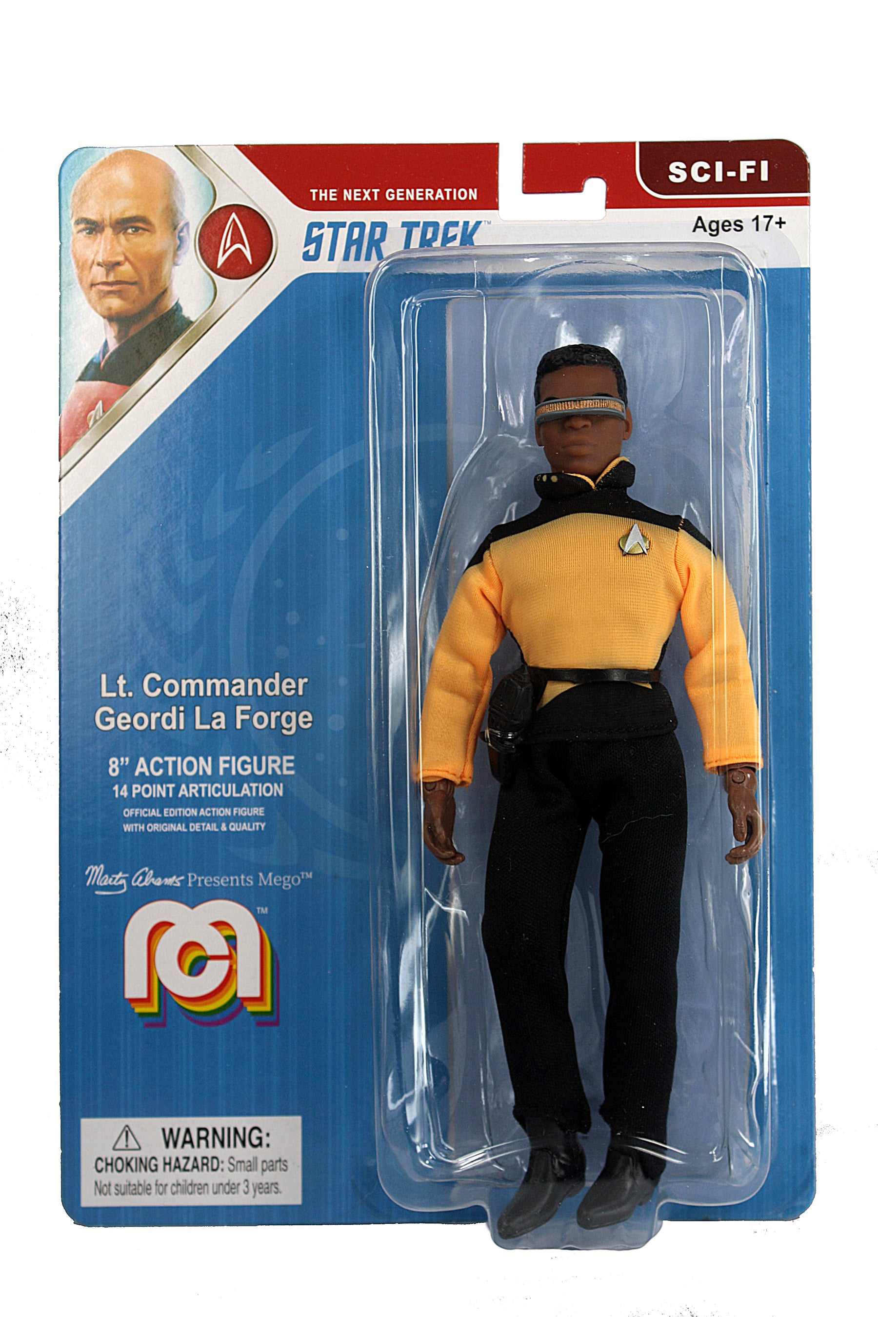 Mego Star Trek Wave 14 - La Forge 8" Action Figure (Pre-Order Ships Dec/Jan) - Zlc Collectibles