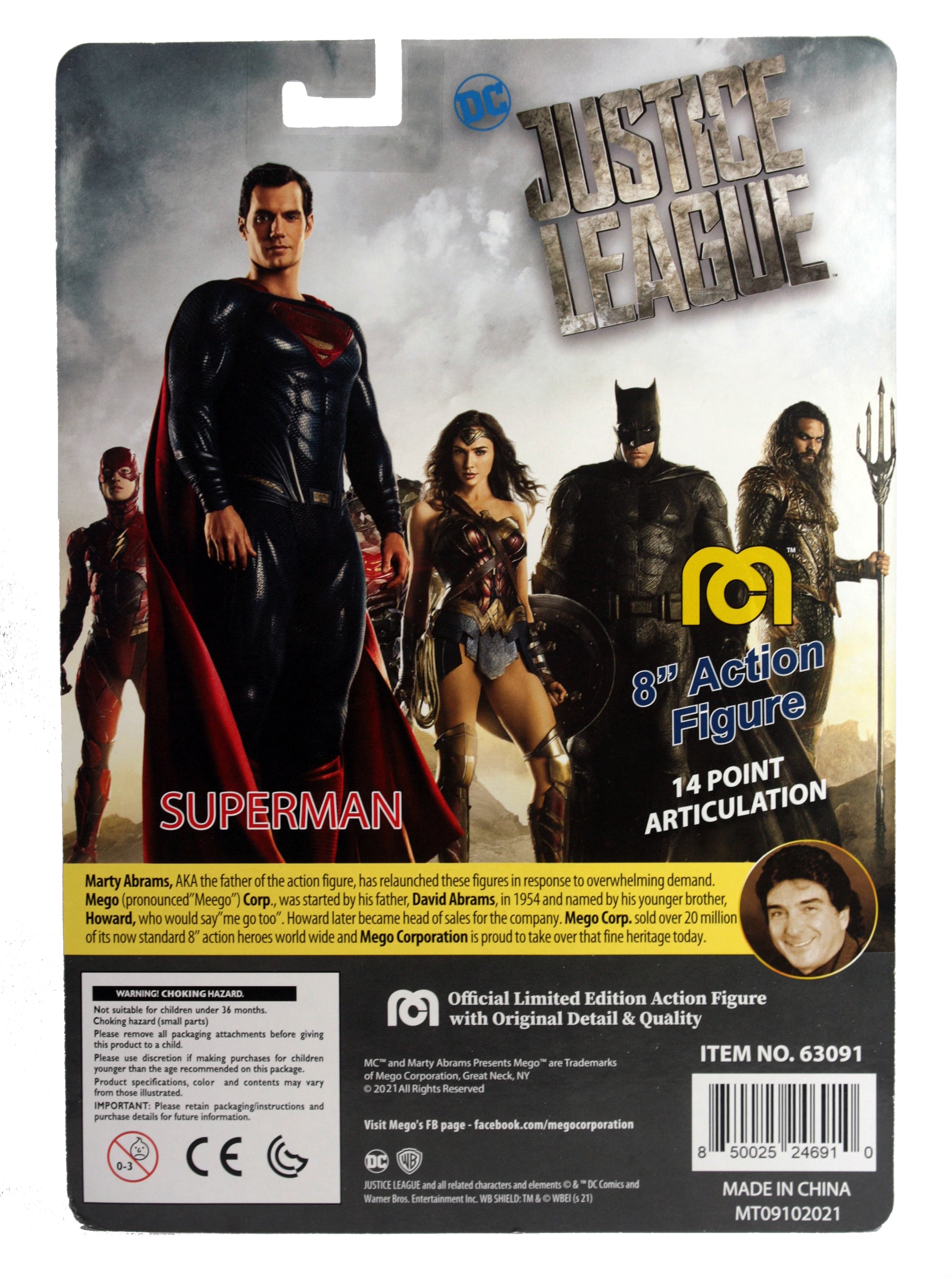 Mego DC Wave 14 - Henry Cavill Superman 8" Action Figure - Zlc Collectibles