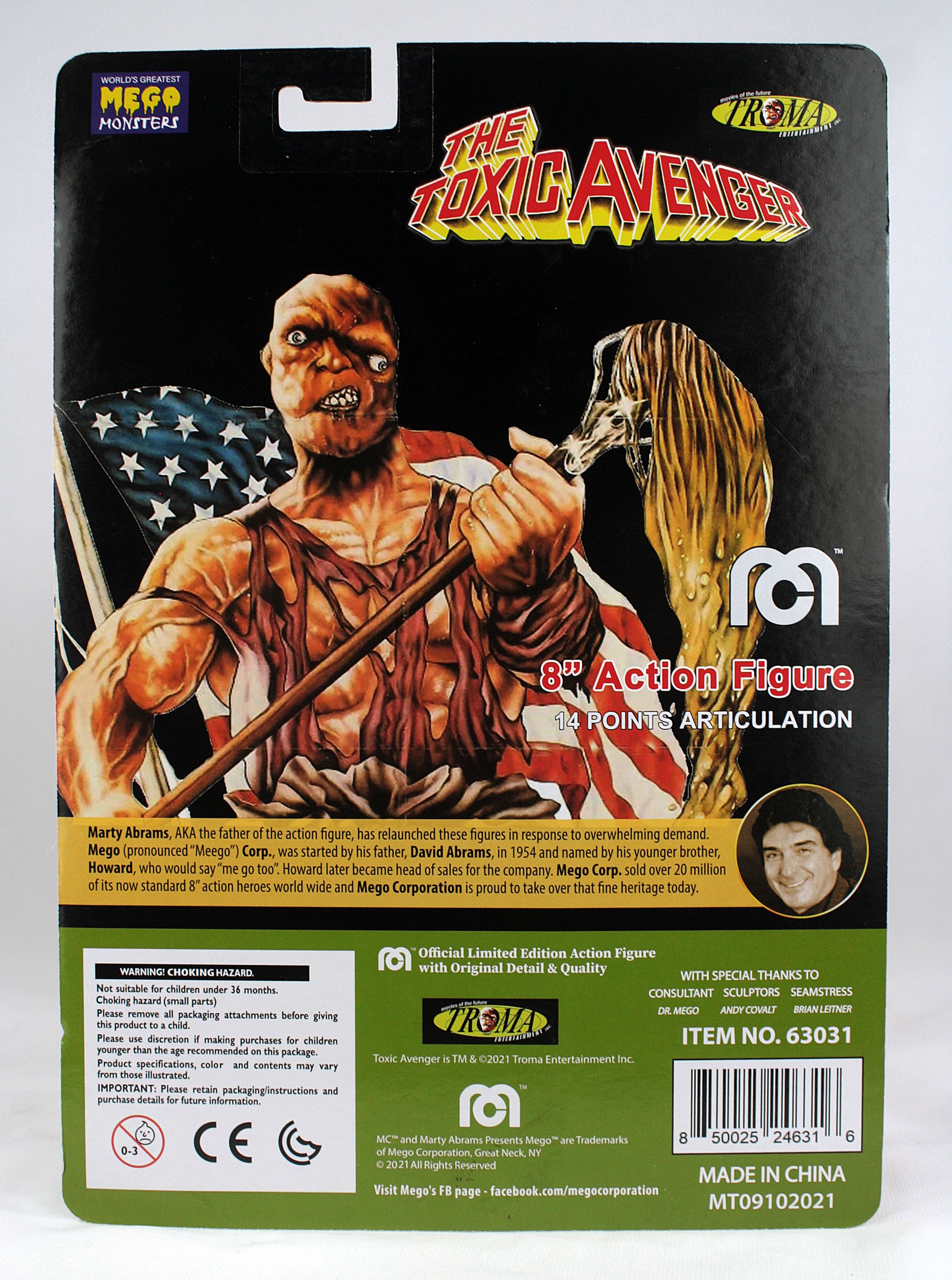 Mego Movies Wave 14 - Toxic Avenger 8" Action Figure (Pre-Order Ships Dec/Jan) - Zlc Collectibles