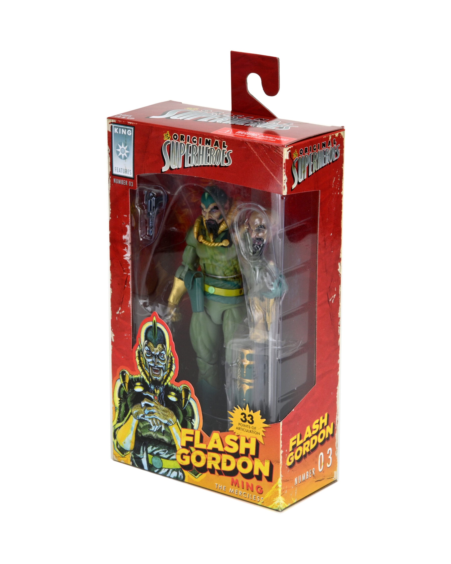 NECA - King Features The Original Superheroes - Ming The Merciless 7" Action Figure