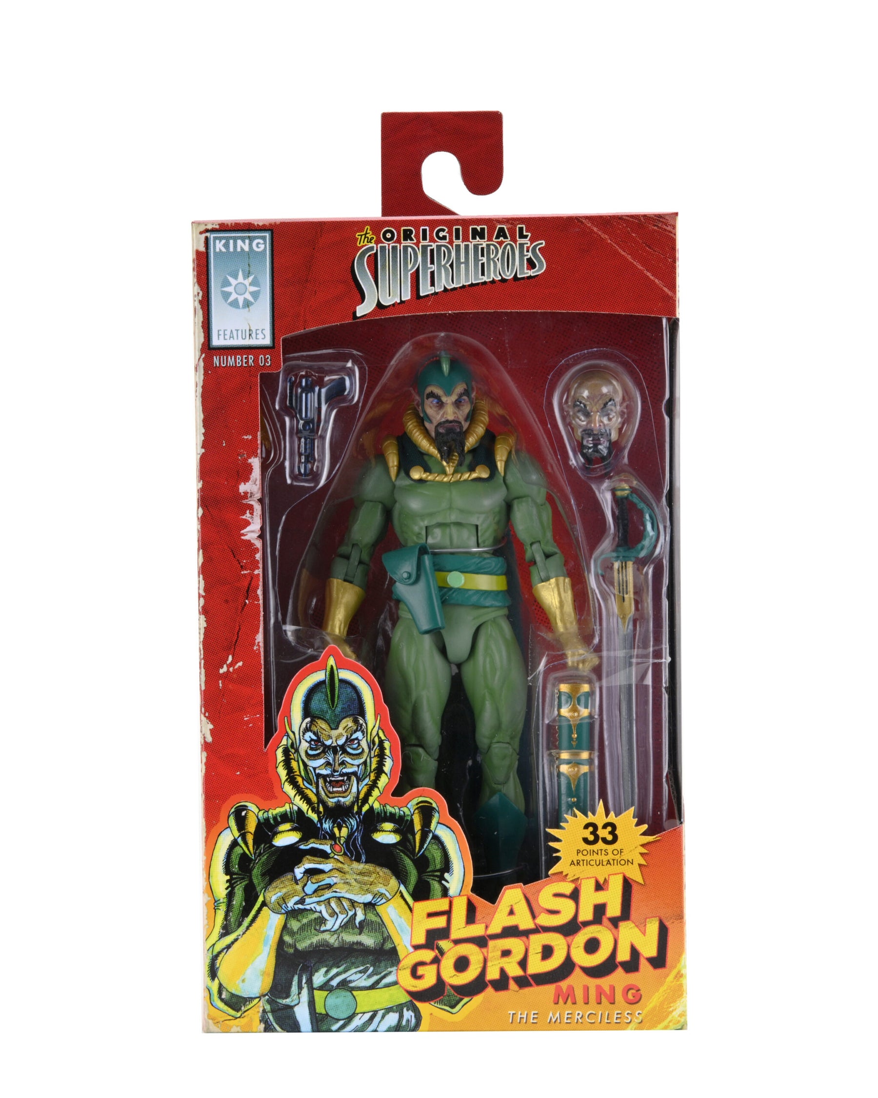 NECA - King Features The Original Superheroes - Ming The Merciless 7" Action Figure