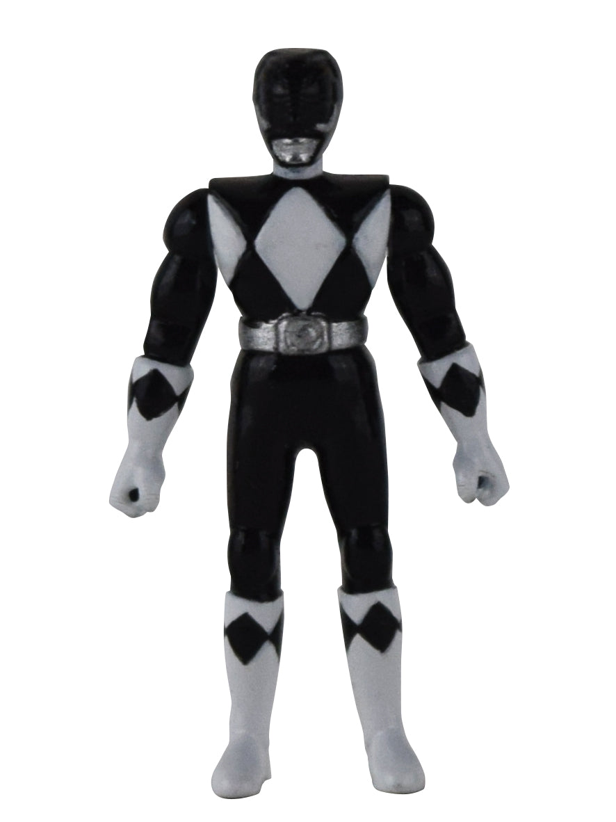 World's Smallest Power Rangers Black Ranger Micro Action Figure - Zlc Collectibles