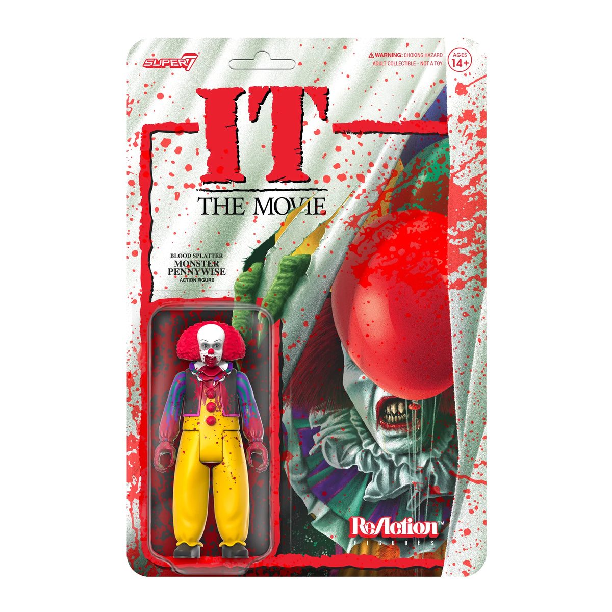 IT Reaction Figure - Pennywise (Blood Splatter)