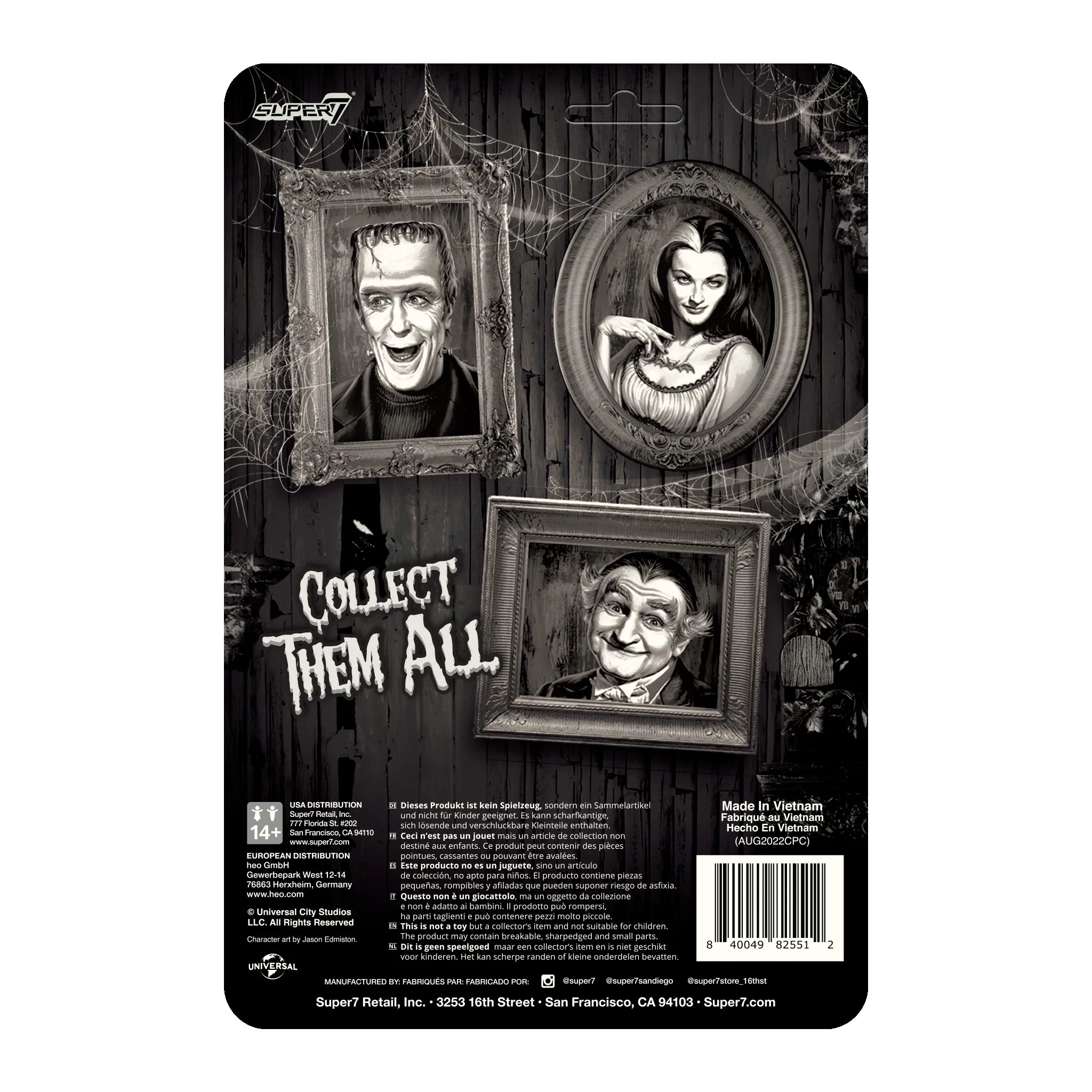 Munsters ReAction Figure - Grandpa (Grayscale)