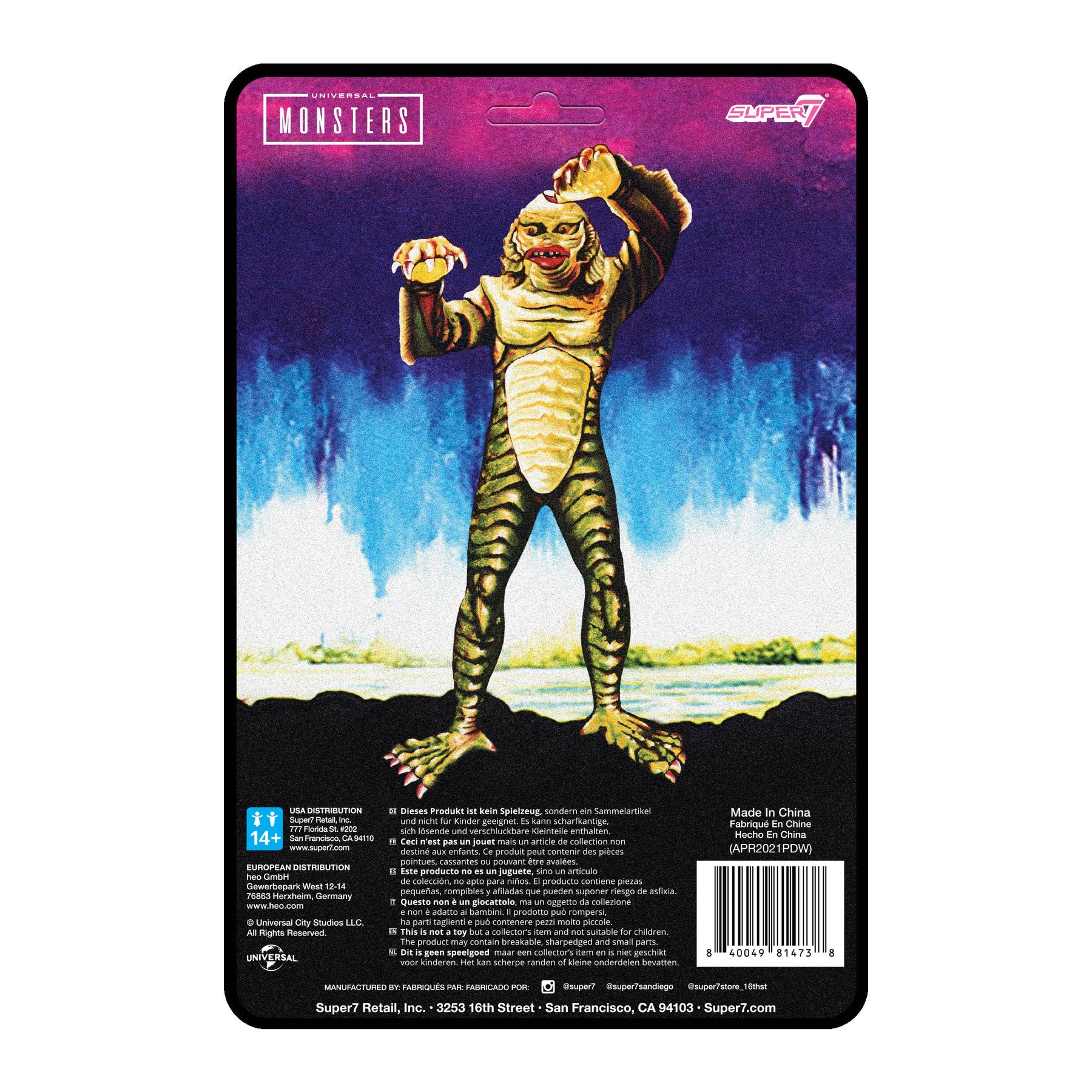 Universal Monsters ReAction Figure - "Super" Creature (Wide Sculpt On Card)