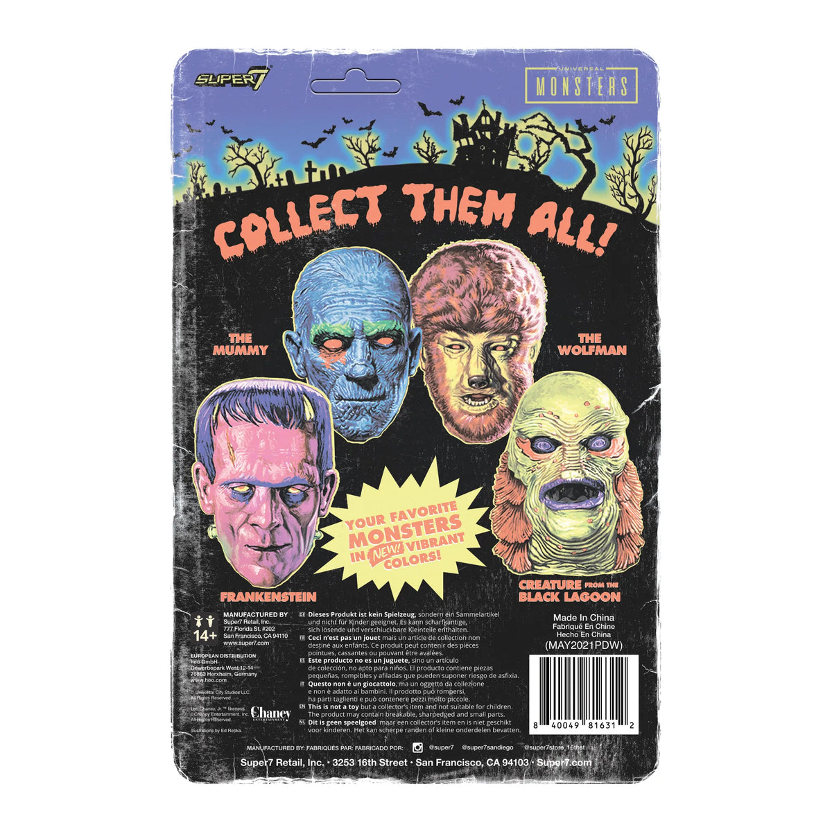 Universal Monsters ReAction Figure - Frankenstein (Costume Colors)