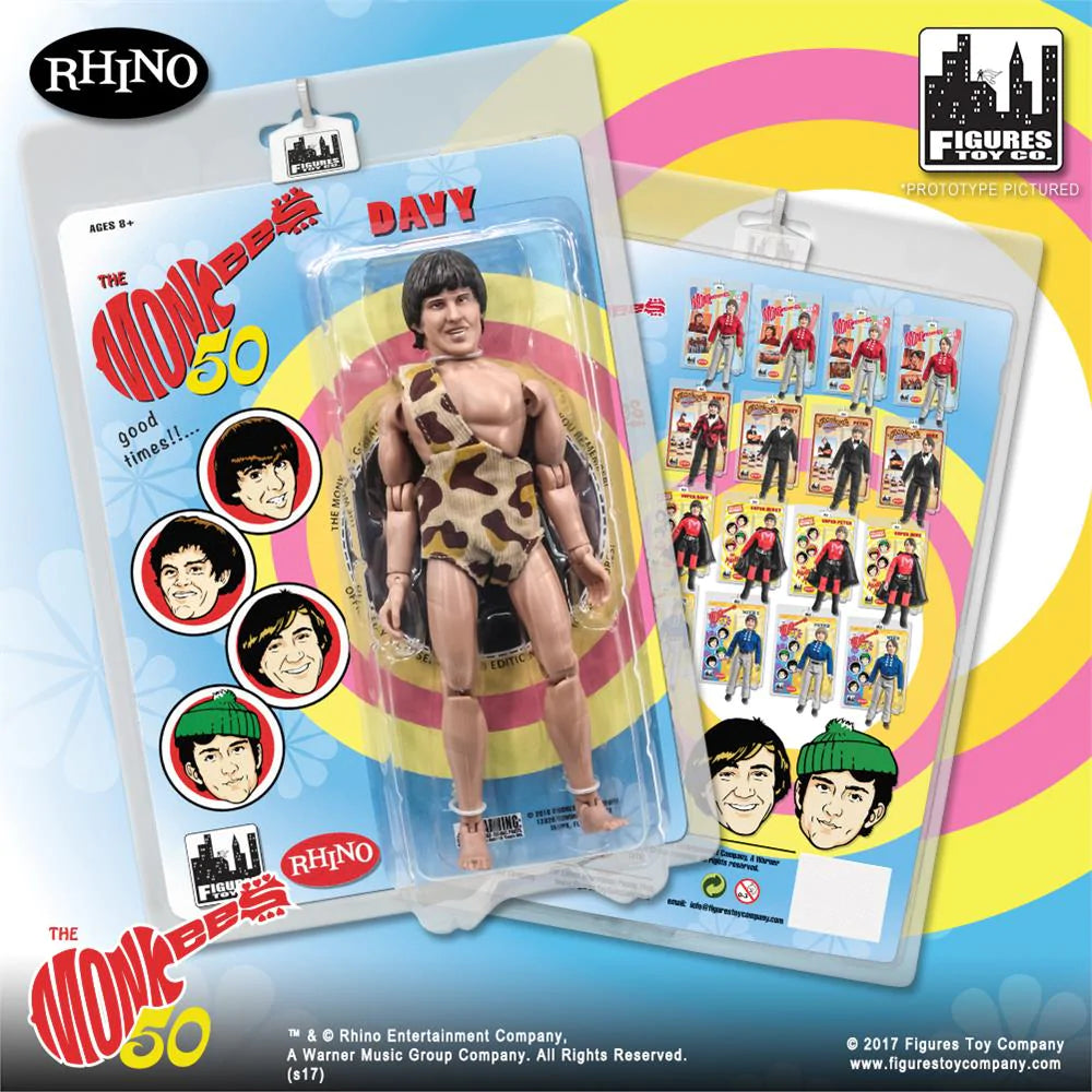 Figures Toy Company - The Monkees - Davy Jones (Jungle) 8" Action Figure