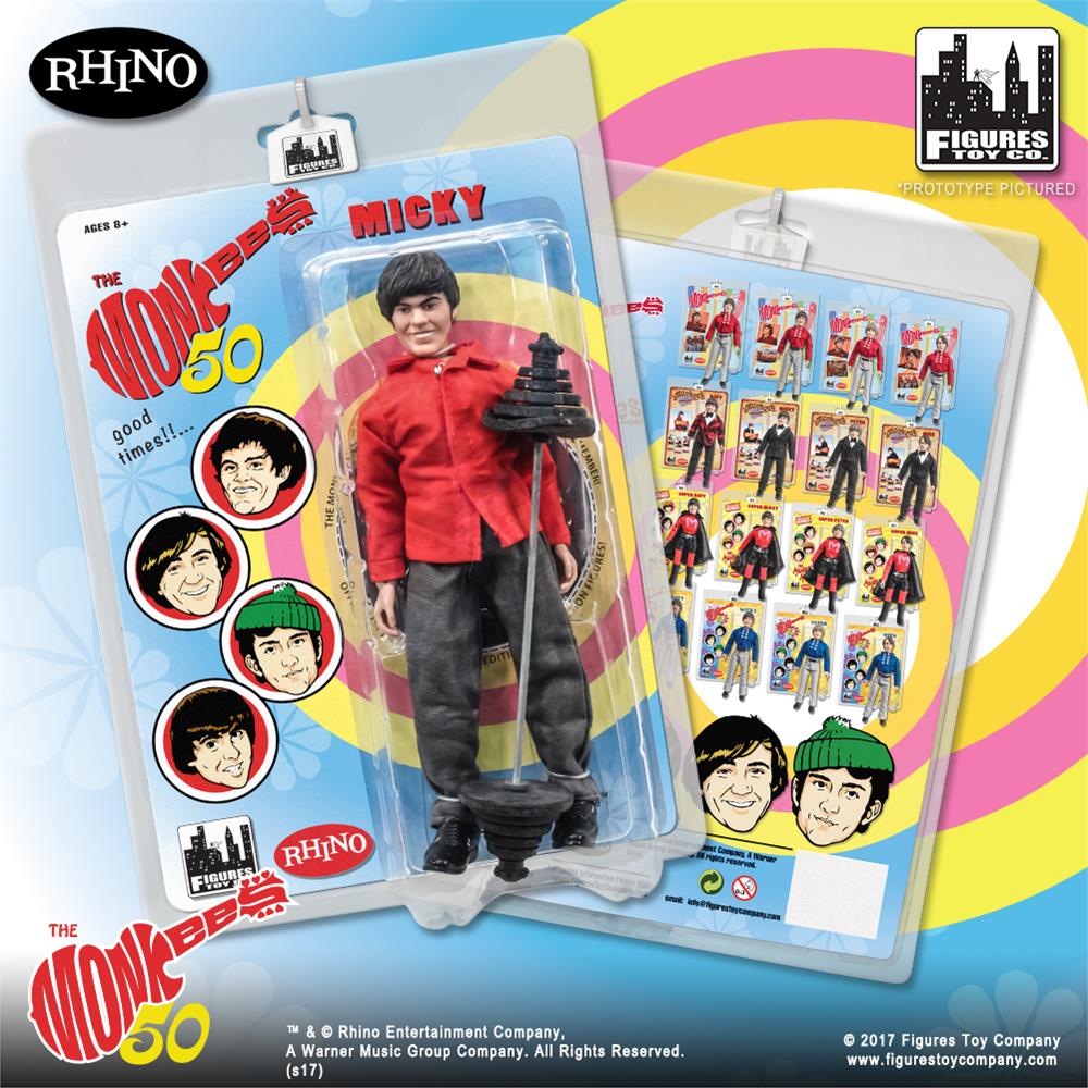 Figures Toy Company - The Monkees - Micky Dolenz (Weight Lifting) 8" Action Figure