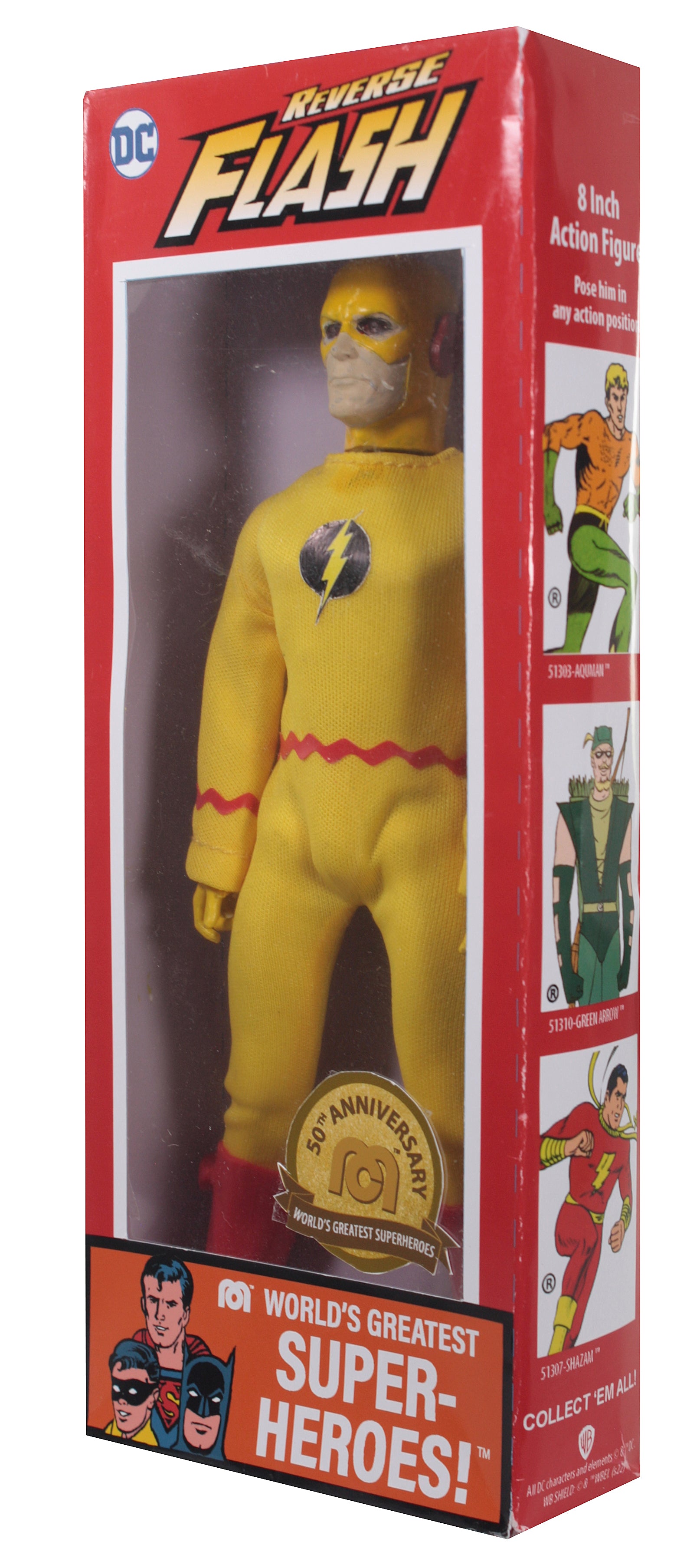 Mego Wave 17 - Reverse Flash 50th Anniversary World's Greatest Superheroes (Classic Box) 8" Action Figure