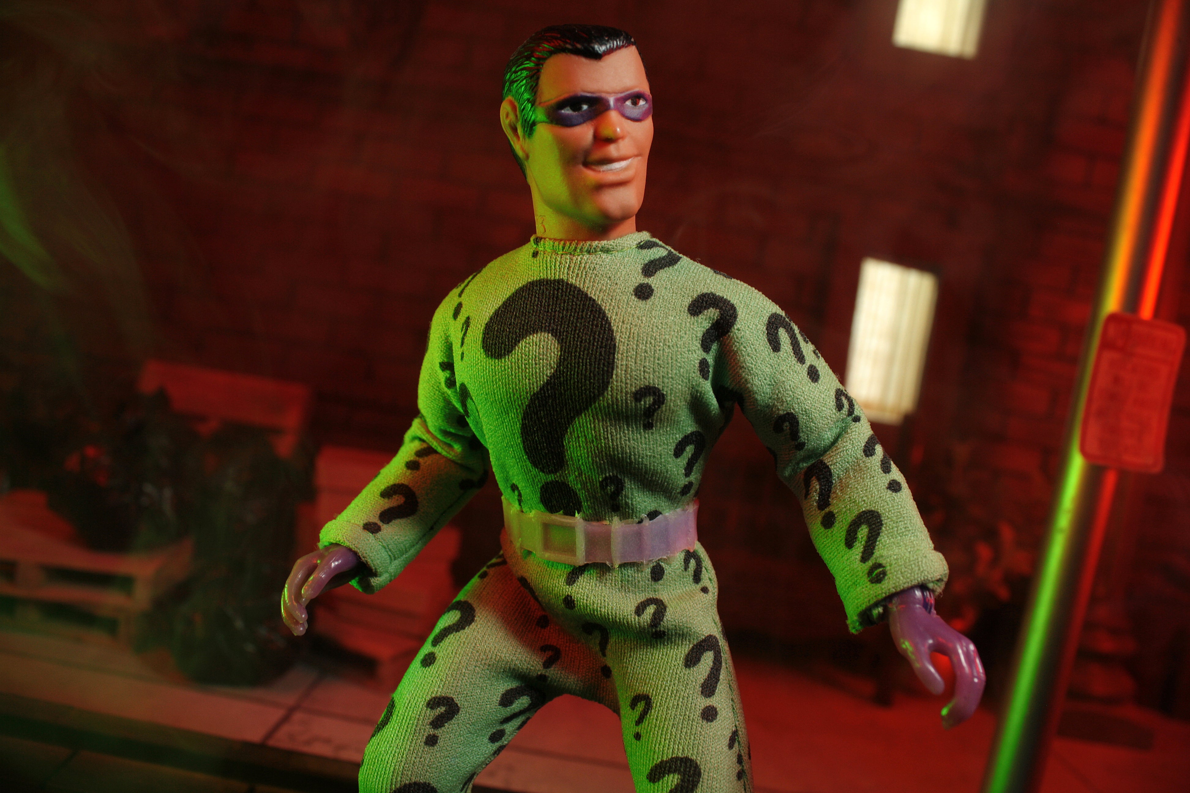 Mego Wave 17 - Riddler 50th Anniversary World's Greatest Superheroes (Classic Box) 8" Action Figure