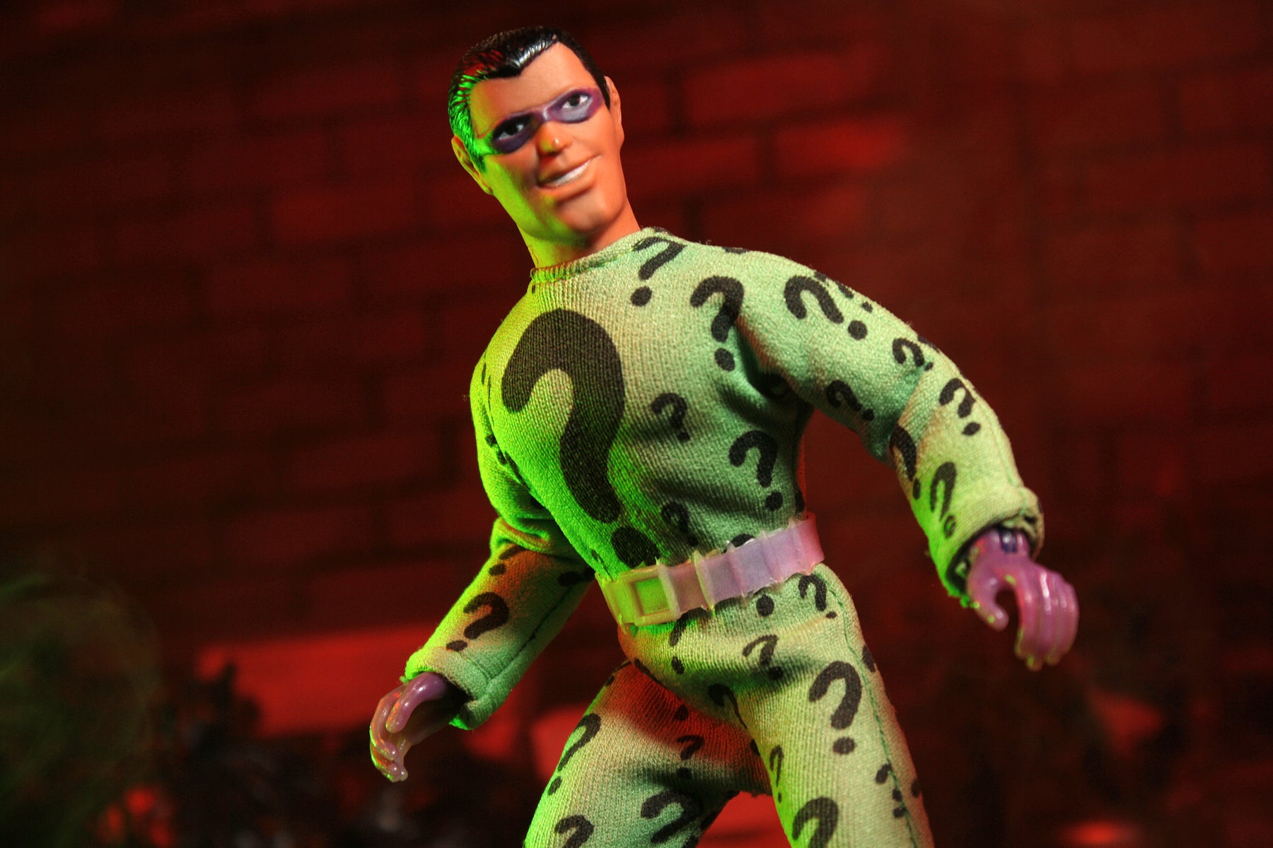 Mego Wave 17 - Riddler 50th Anniversary World's Greatest Superheroes (Classic Box) 8" Action Figure