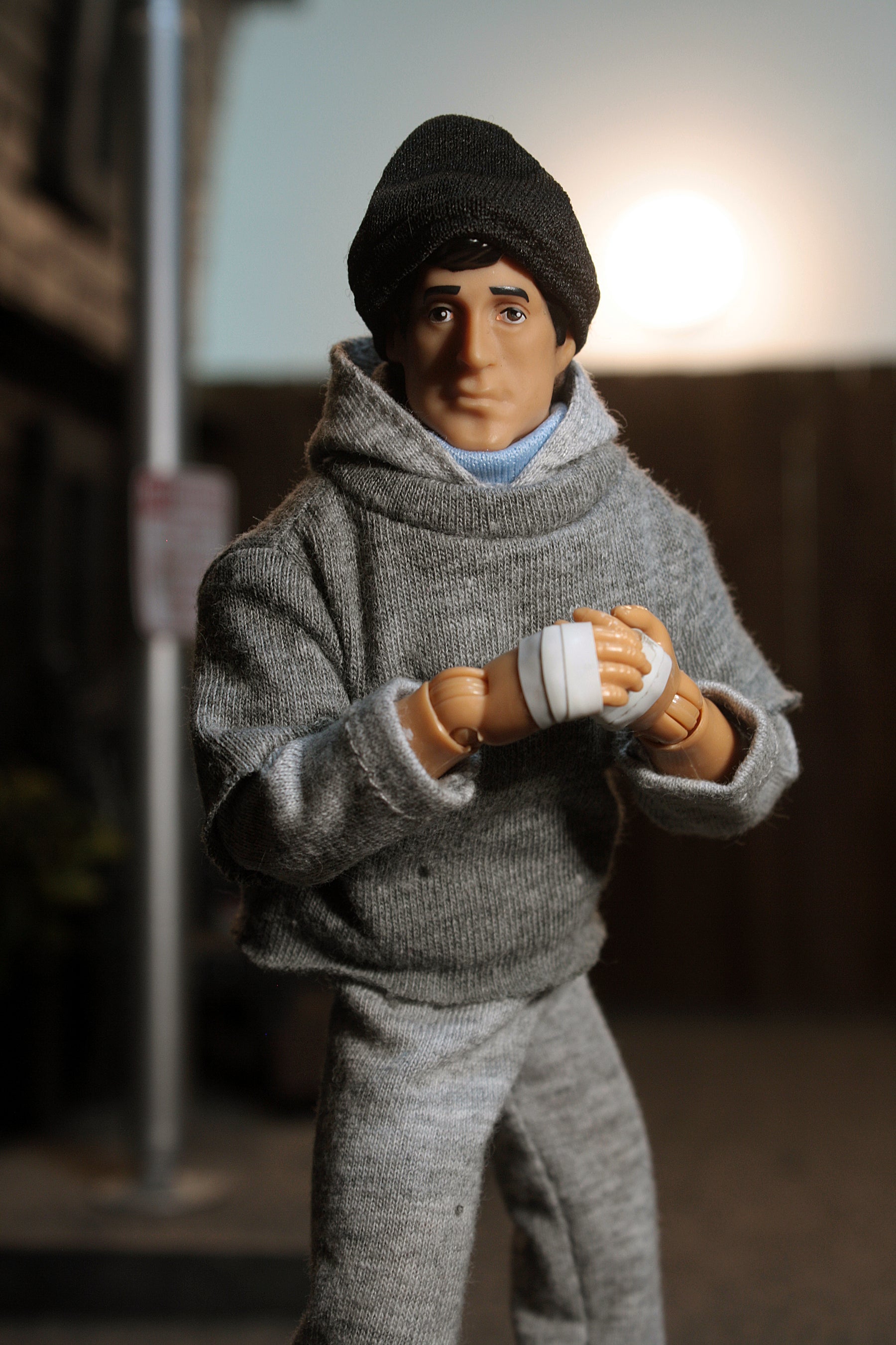 ZLC MEGO Exclusive Rocky Balboa in Training Sweatsuit 8" Action Figure - Zlc Collectibles