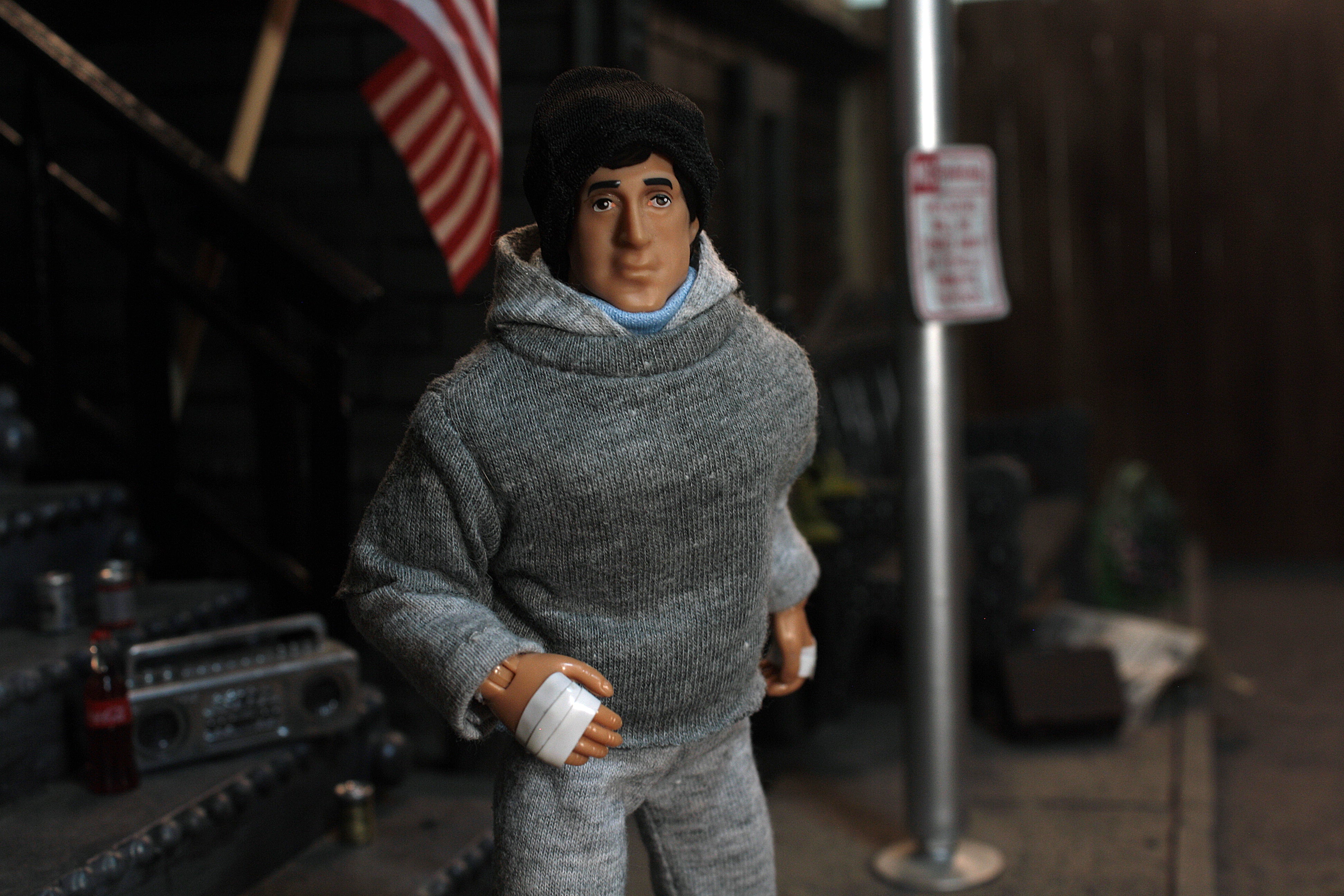 ZLC MEGO Exclusive Rocky Balboa in Training Sweatsuit 8" Action Figure - Zlc Collectibles