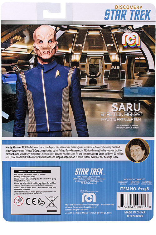 Mego Star Trek Wave 9 - Saru 8" Action Figure - Zlc Collectibles