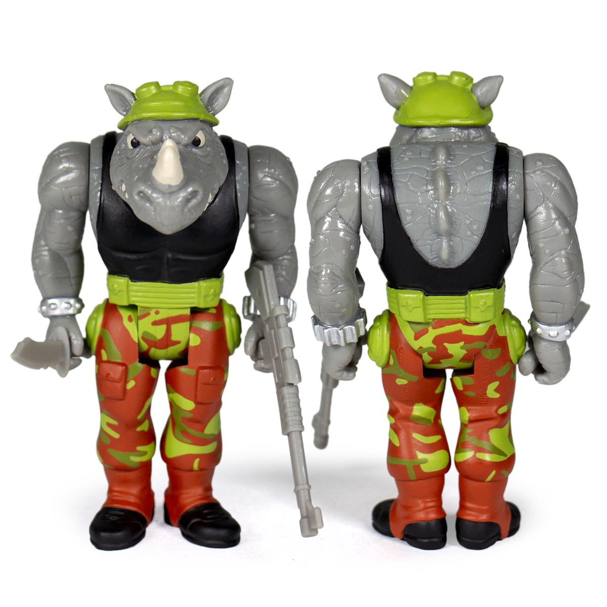 Teenage Mutant Ninja Turtles ReAction Figure - Rocksteady - Zlc Collectibles
