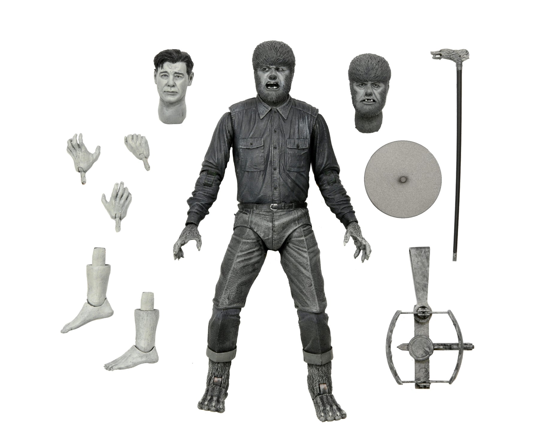 NECA - Universal Monsters - Ultimate Wolf Man (B&W) 7" Action Figure