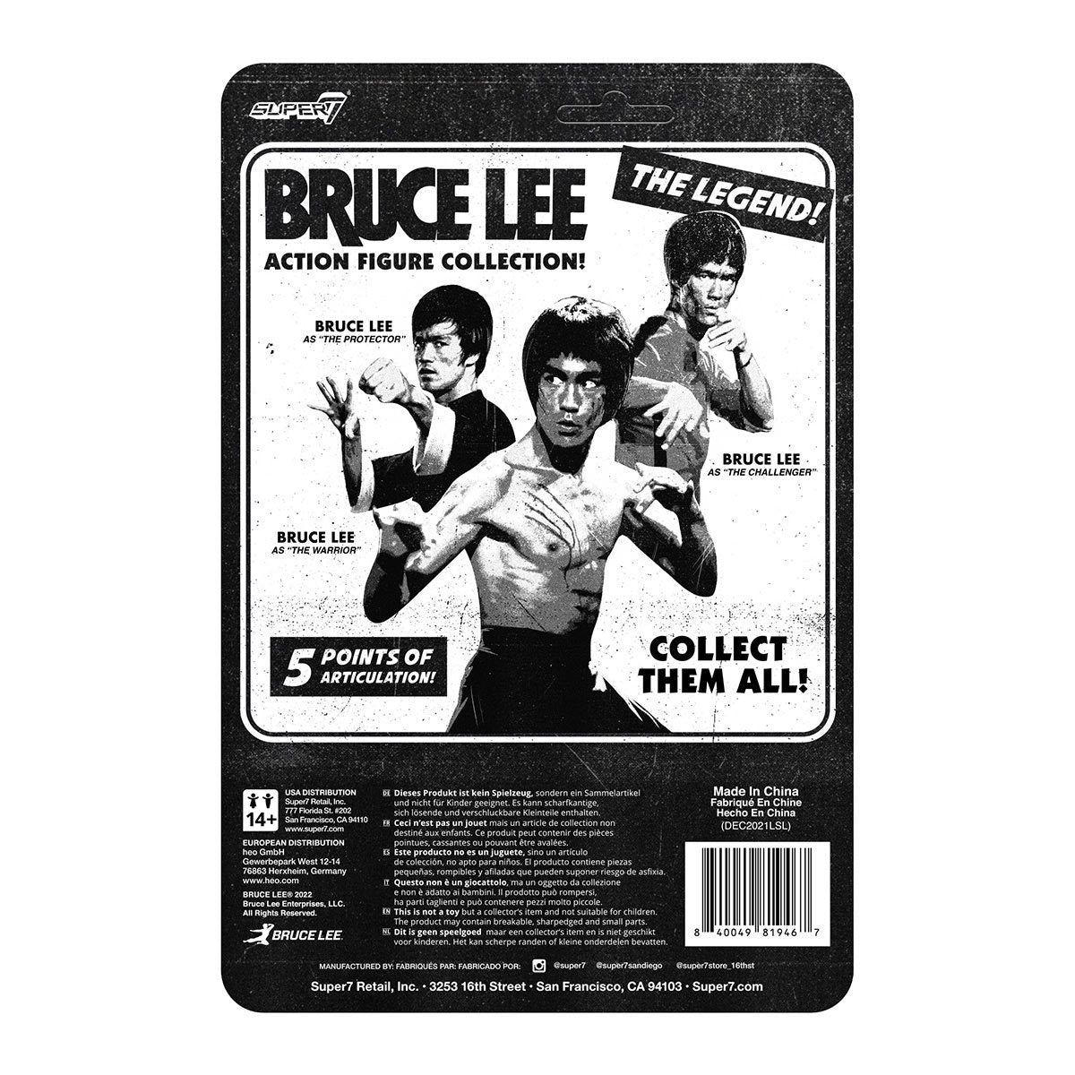 Bruce Lee ReAction Figure - Bruce Lee as "The Warrior"
