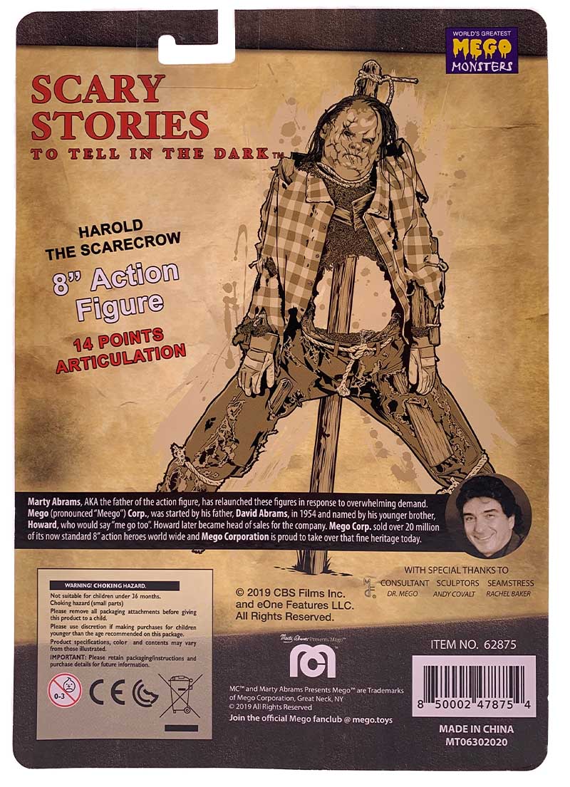 Mego Horror Wave 8 - Scary Stories to Tell in the Dark - Harold the ScareCrow - Zlc Collectibles