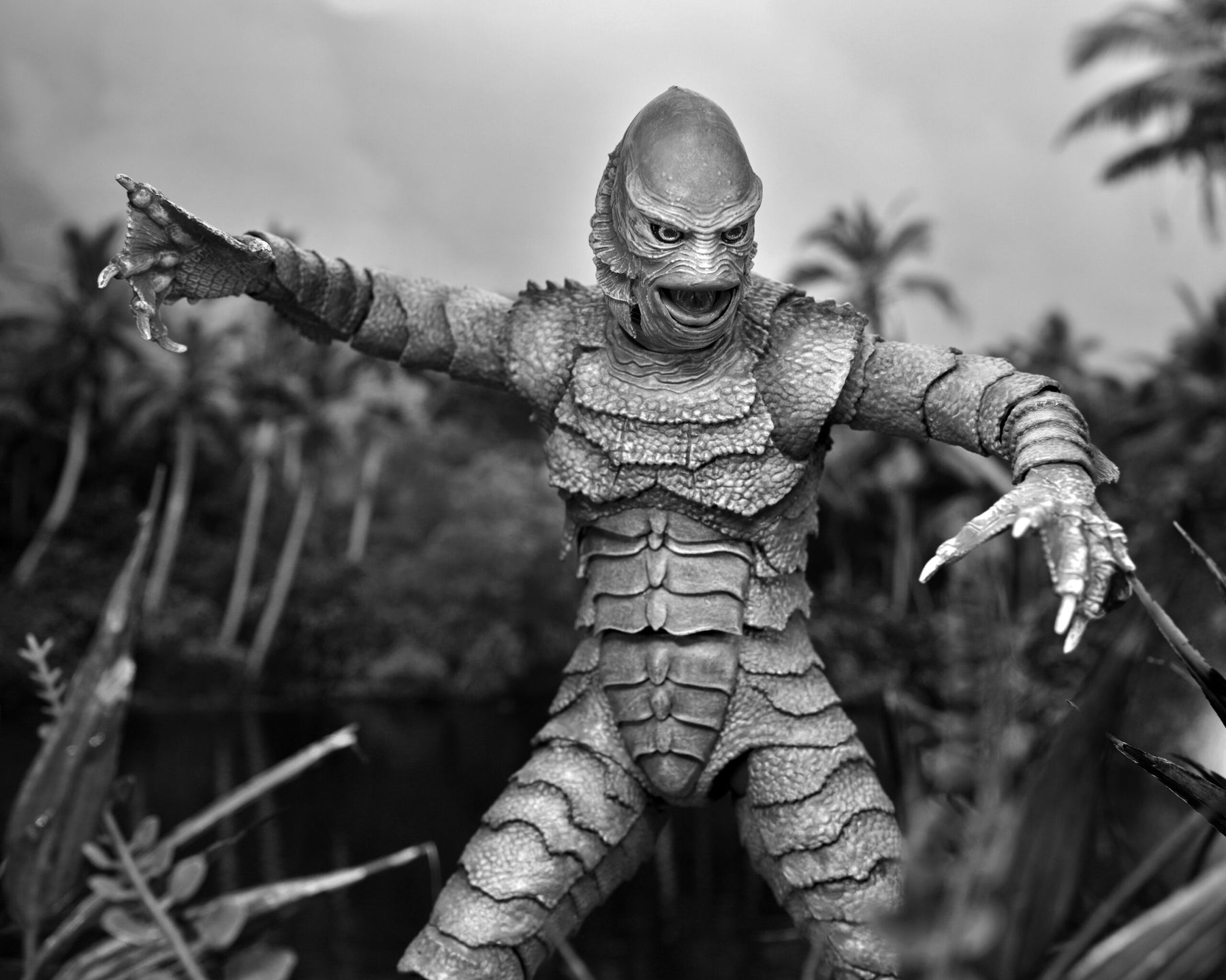 NECA Universal Monsters Ultimate Creature from the Black Lagoon (B&W) 7” Action Figure
