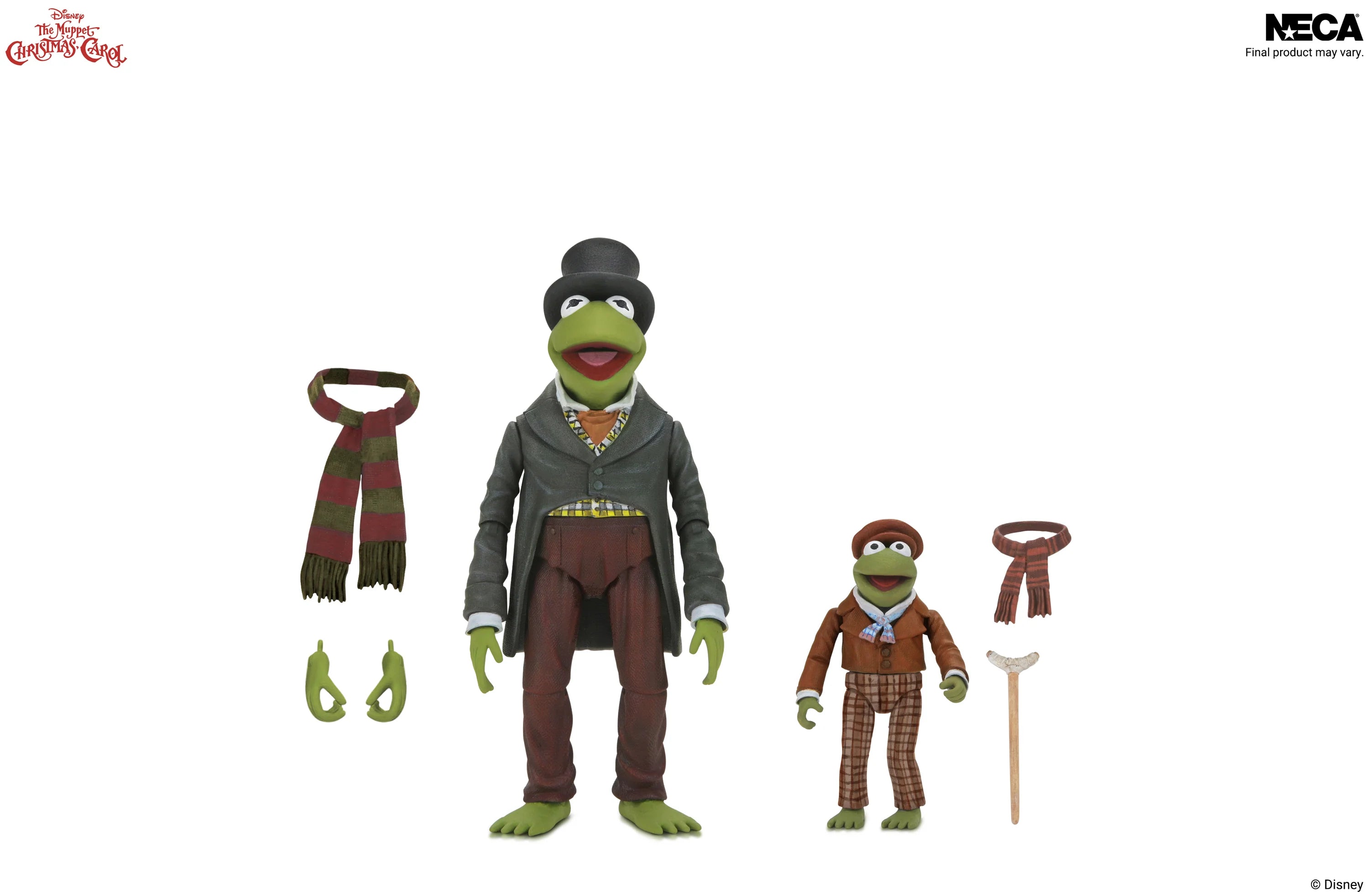 NECA - The Muppets - The Muppet Christmas Carol - Ultimate Kermit As Bob Cratchet & Robin As Tiny Tim 7" Scale Action Figure 2-Pack (Pre-Order Ships 4th Quarter 2026)