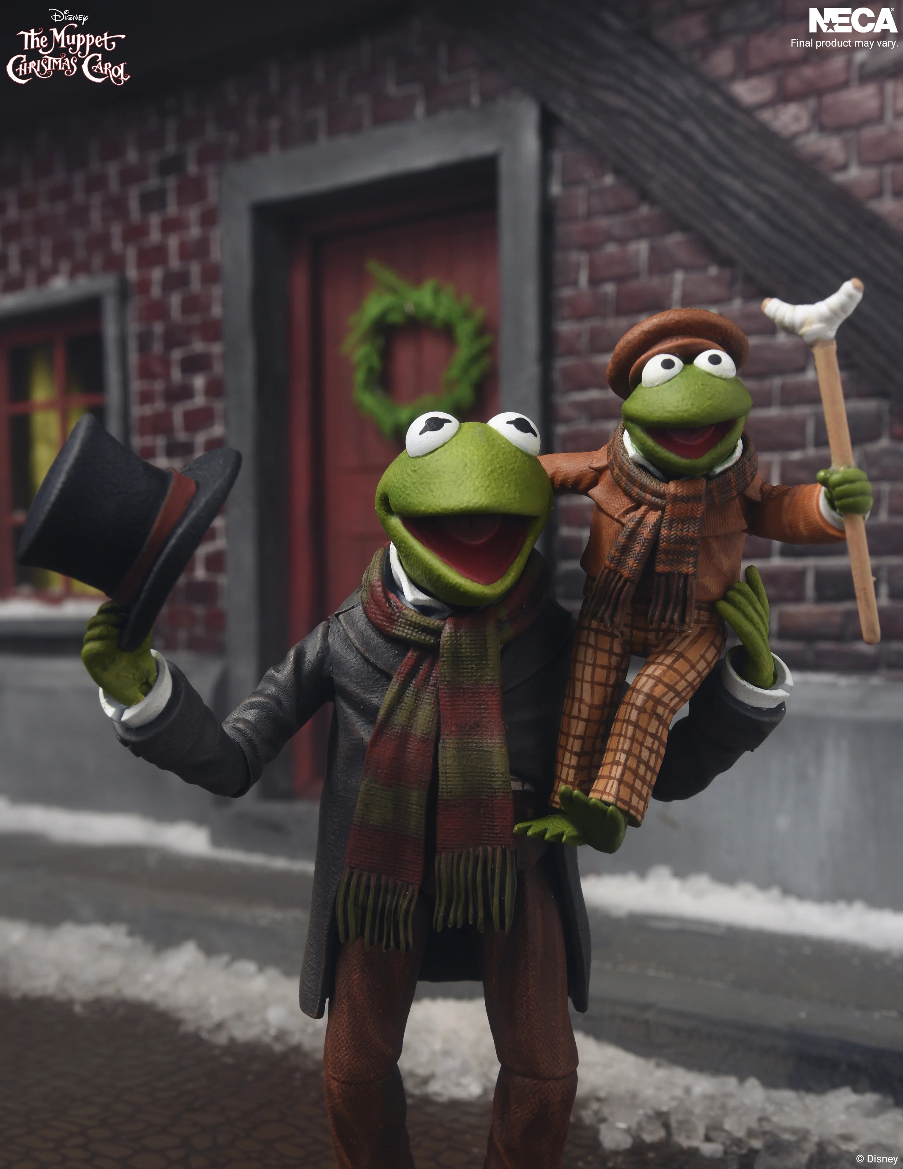 NECA - The Muppets - The Muppet Christmas Carol - Ultimate Kermit As Bob Cratchet & Robin As Tiny Tim 7" Scale Action Figure 2-Pack (Pre-Order Ships 4th Quarter 2026)