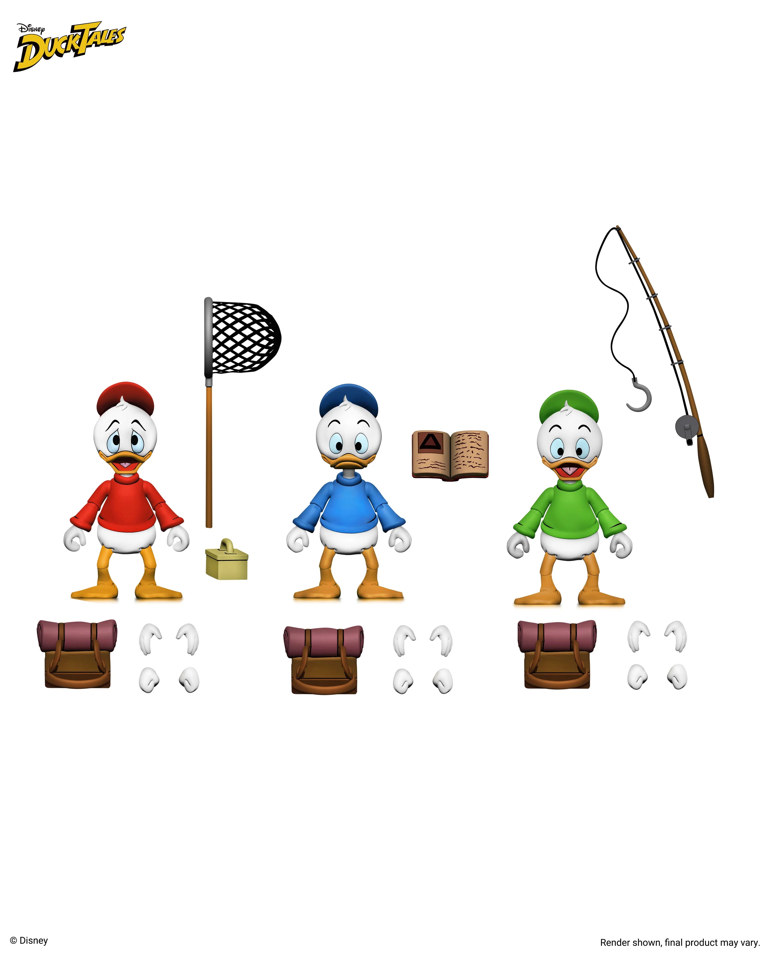 NECA - Disney’s DuckTales - Ultimate Huey, Dewey, and Louie 7" Scale Action Figure 3-Pack (Pre-Order Ships October 2026)