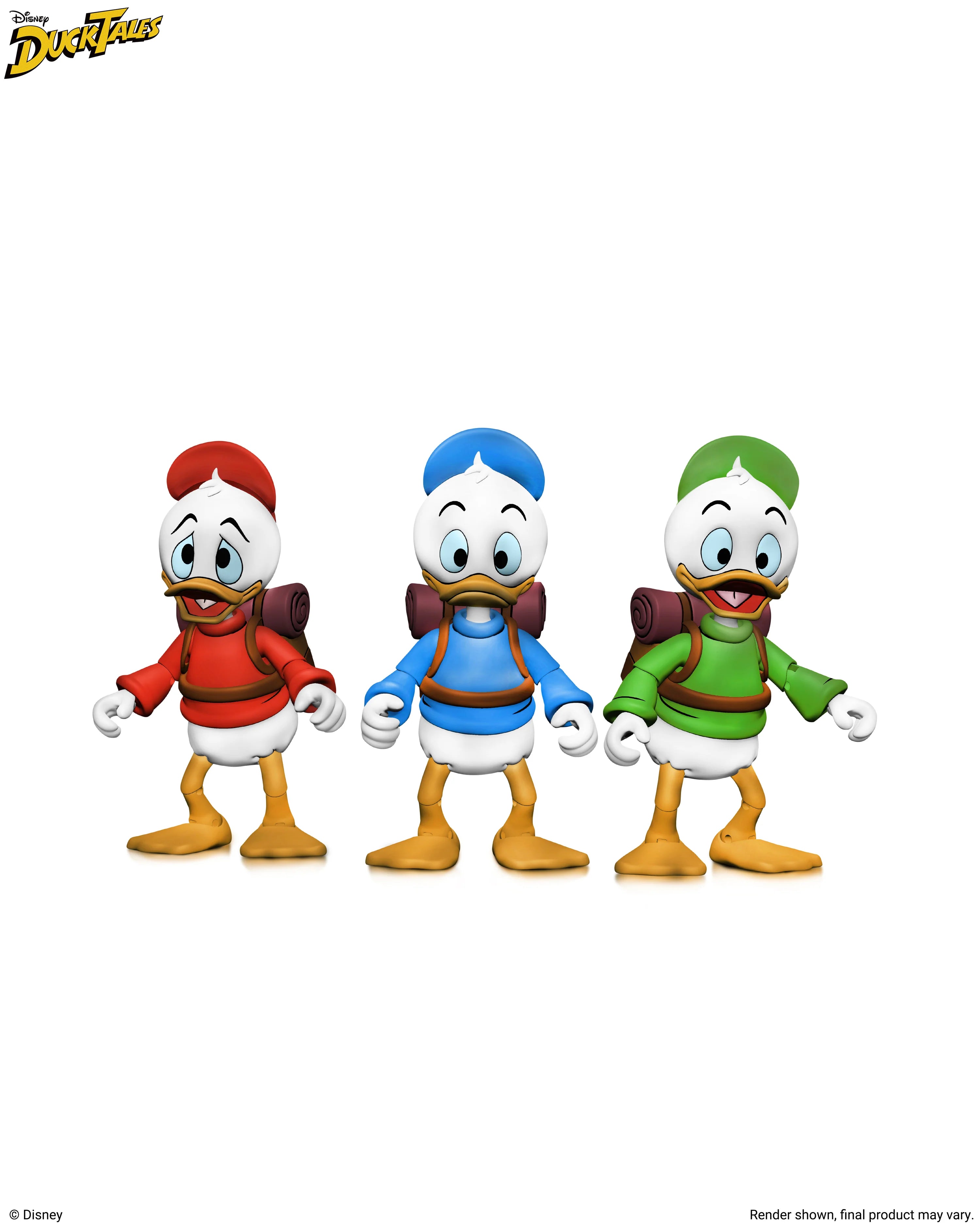 NECA - Disney’s DuckTales - Ultimate Huey, Dewey, and Louie 7" Scale Action Figure 3-Pack (Pre-Order Ships October 2026)