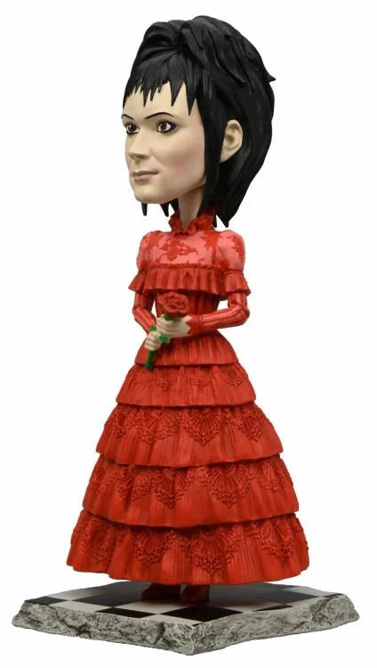 NECA - Beetlejuice (2024) - Lydia Deetz In Red Dress Head Knocker (Pre-Order Ships October)