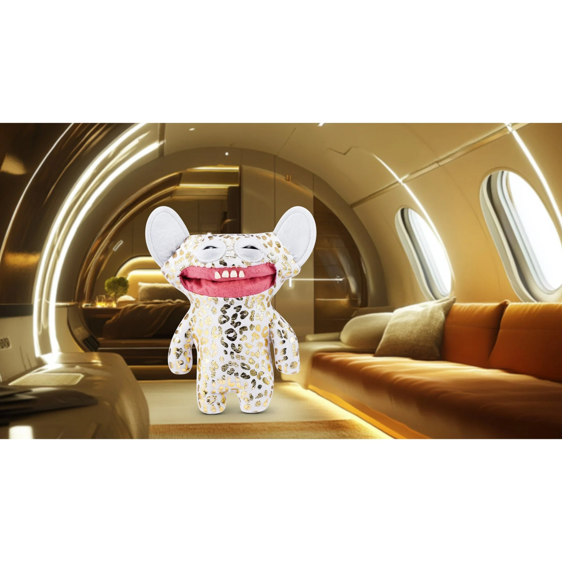 Fuggler -Gold Fuggs - Grin Grin  -  9" Plush Figure