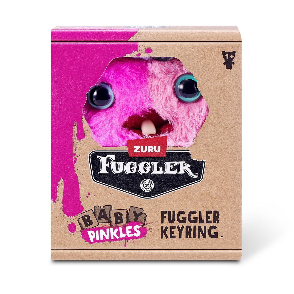 Fuggler - Baby Pinkles - Wided Eyed Screech 3.5-Inch Plush Keyring