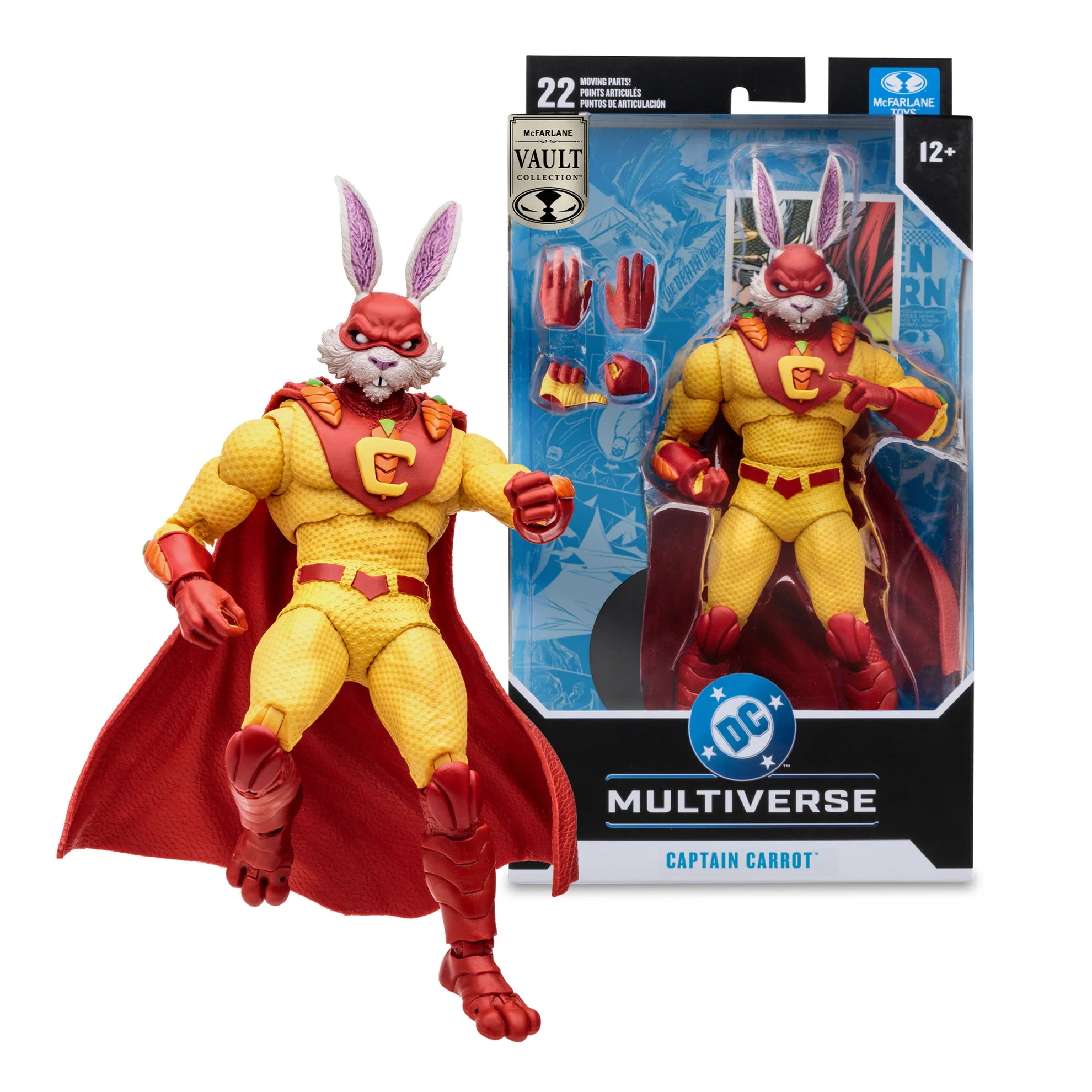 MCFARLANE VAULT COLLECTION - DC MULTIVERSE - CAPTAIN CARROT (JUSTICE LEAGUE INCARNATE) 7" ACTION FIGURE (Pre-Order Ships October 2026)
