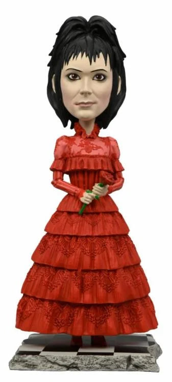 NECA - Beetlejuice (2024) - Lydia Deetz In Red Dress Head Knocker (Pre-Order Ships October)