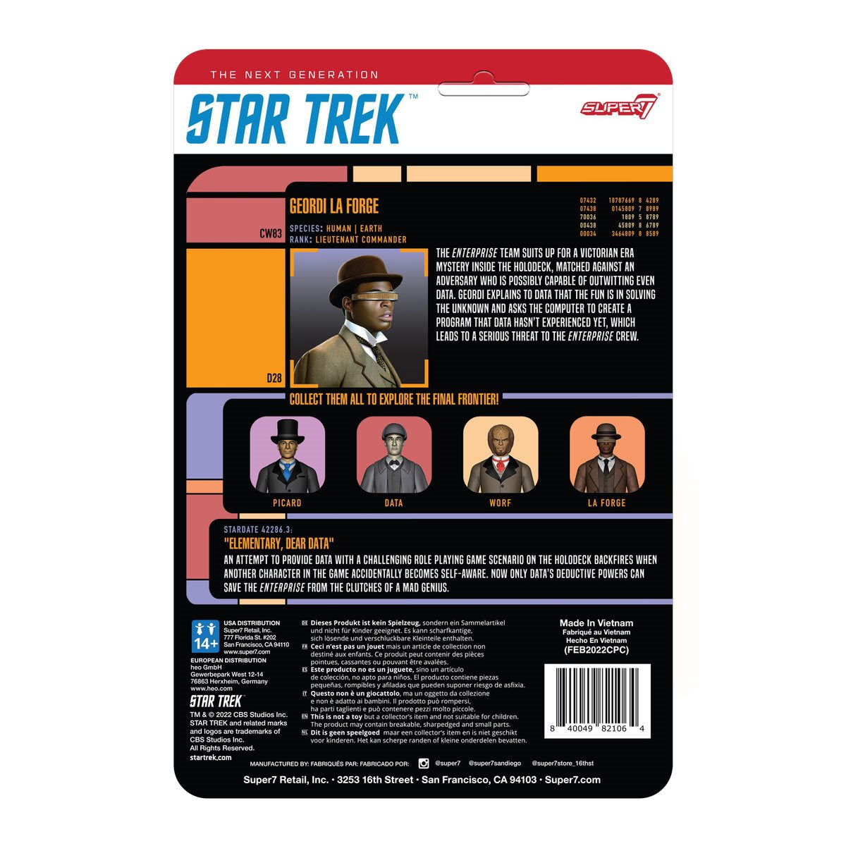 Star Trek: The Next Generation ReAction Figure Wave 3 - Elementary Geordi