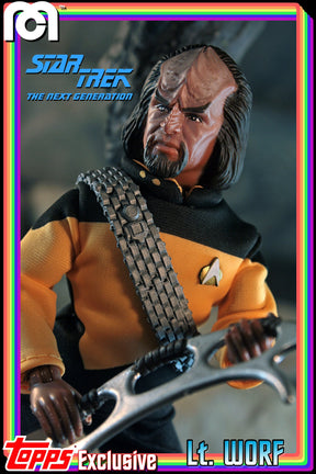 Damaged Package Mego Topps X - Star Trek - Lt. Worf 8" Action Figure
