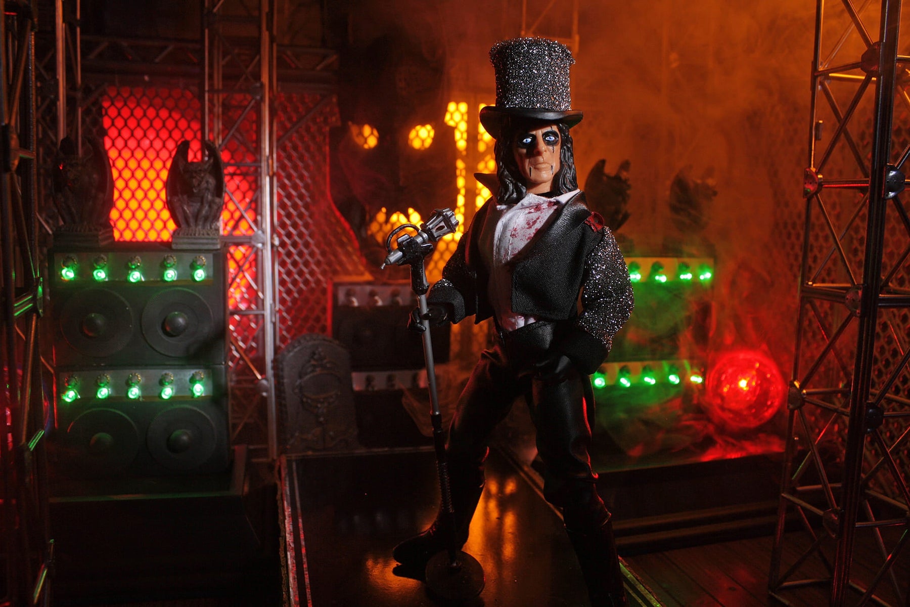 Damaged Package Mego Music Wave 18 - Alice Cooper - "Welcome to My Nightmare" 8" Action Figure (Re-Release of Wave 17 Version)