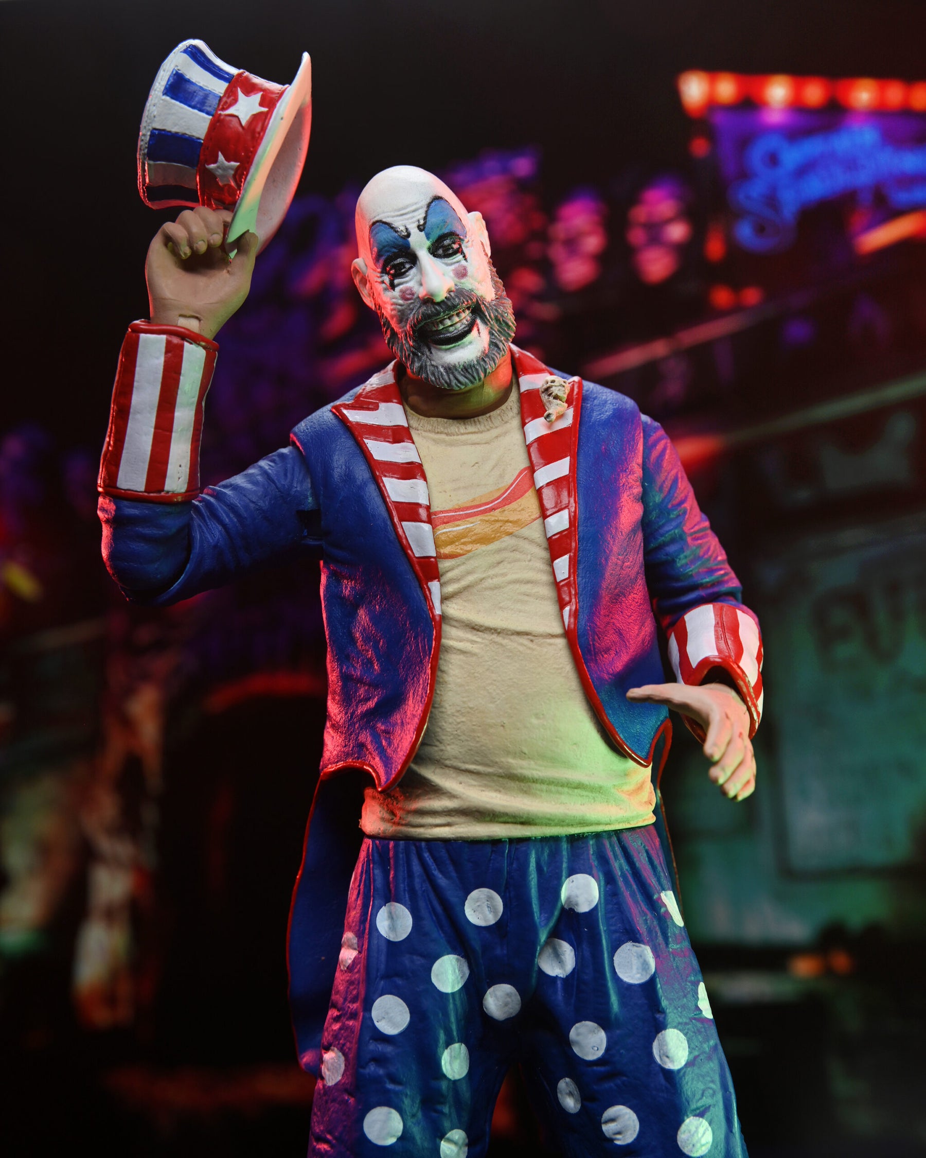 NECA - House of 1000 Corpses - Ultimate  Captain Spaulding (Tailcoat) 20th Anniversary 7” Action Figure Set (Pre-Order Ships March)
