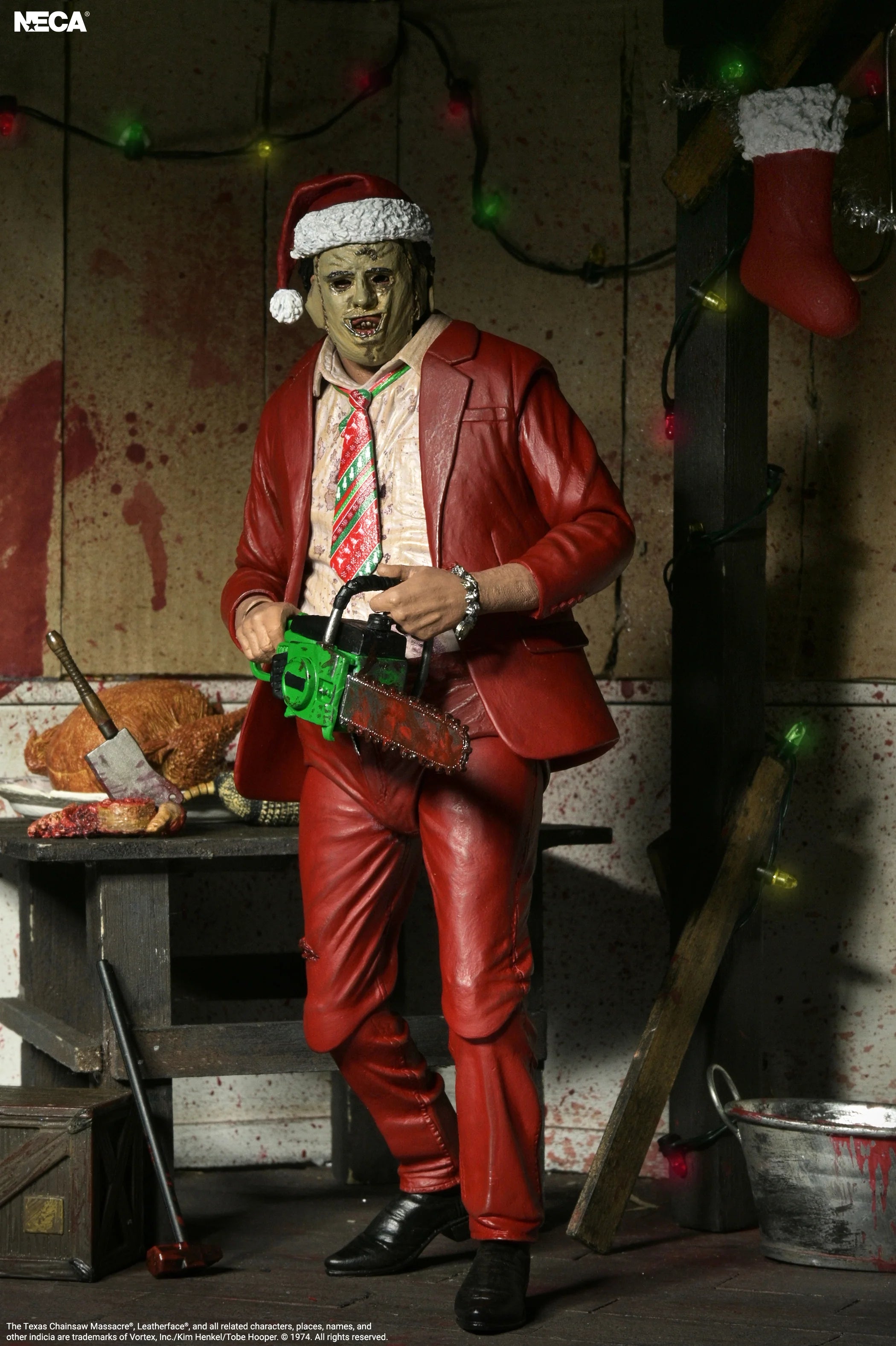 NECA - Texas Chainsaw Massacre - Ultimate Santa Leatherface 8" Clothed Action Figure (Pre-Order Ships October 2026)