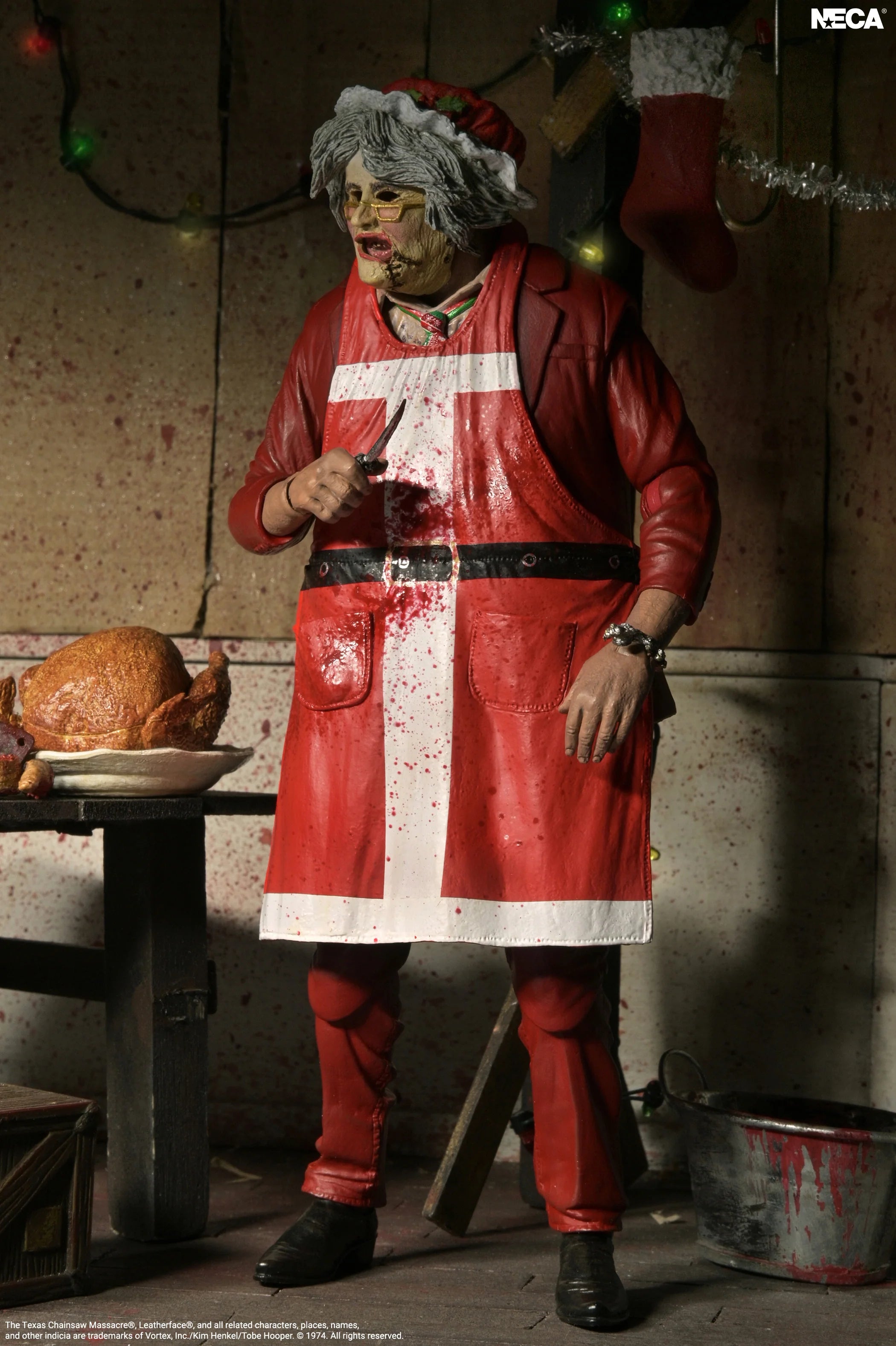 NECA - Texas Chainsaw Massacre - Ultimate Santa Leatherface 8" Clothed Action Figure (Pre-Order Ships October 2026)