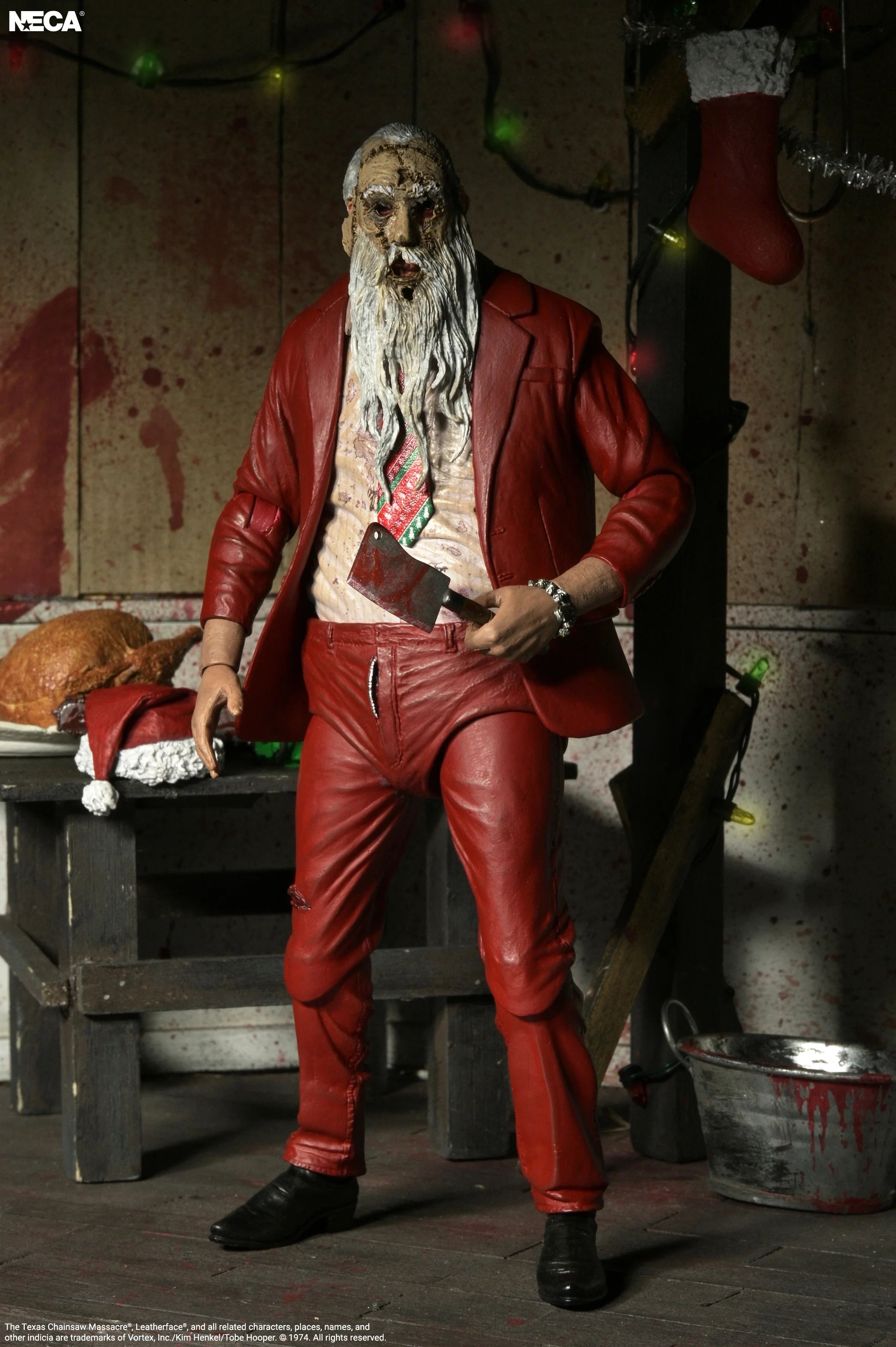 NECA - Texas Chainsaw Massacre - Ultimate Santa Leatherface 8" Clothed Action Figure (Pre-Order Ships October 2026)