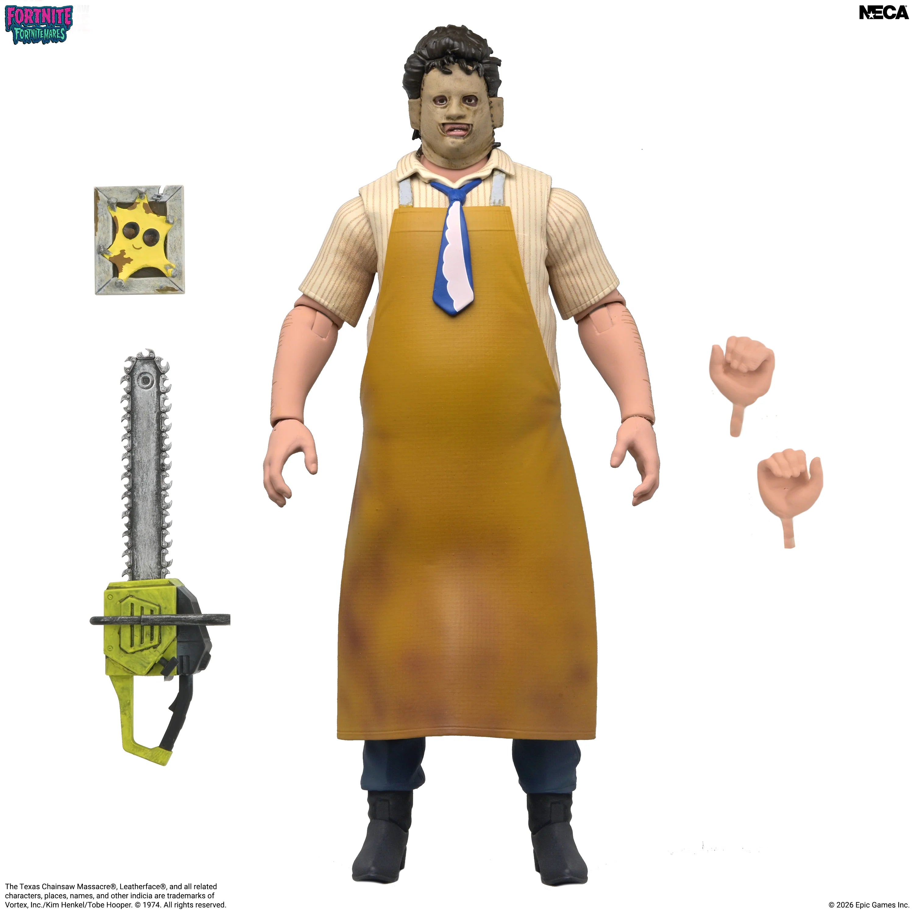 NECA - Fortnite x Texas Chainsaw Massacre - Fortnitemares Leatherface 7" Scale Action Figure (Pre-Order Ships October 2026)