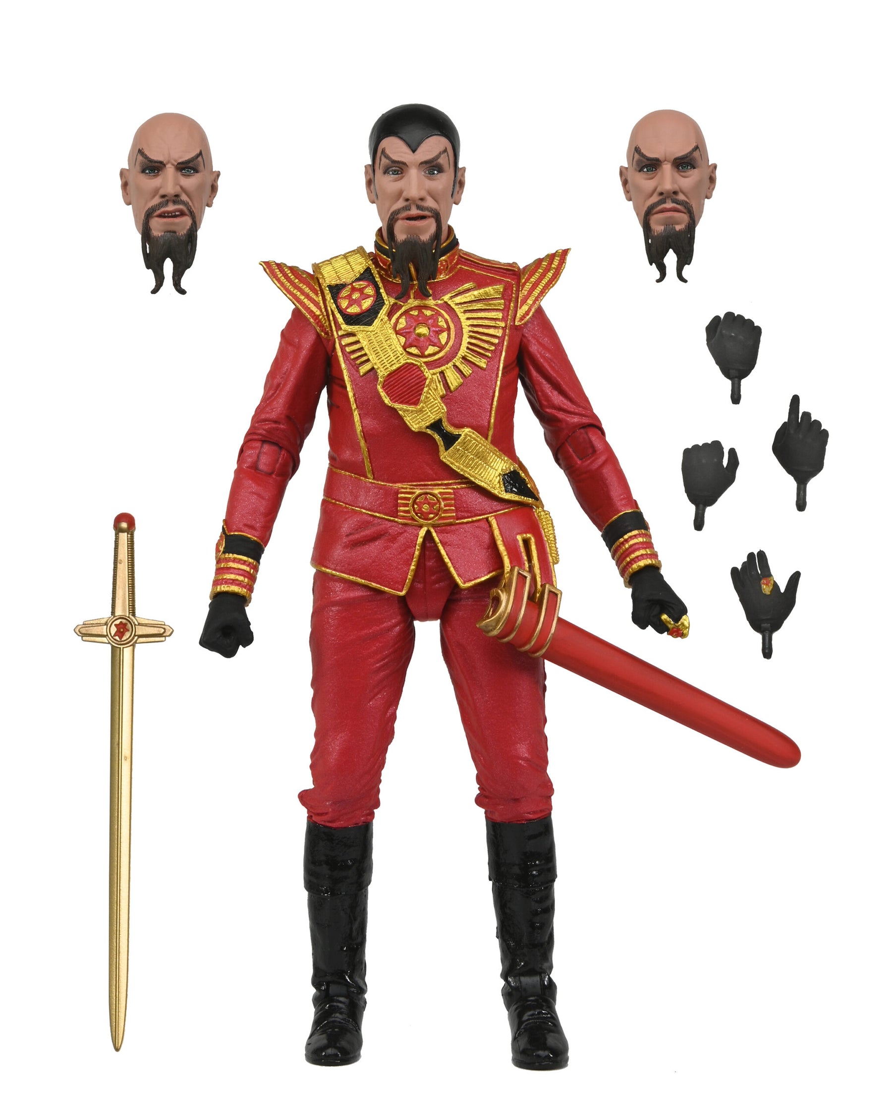 NECA - Flash Gordon (1980) - Ultimate Ming (Red Military Outfit) 7" Action Figure