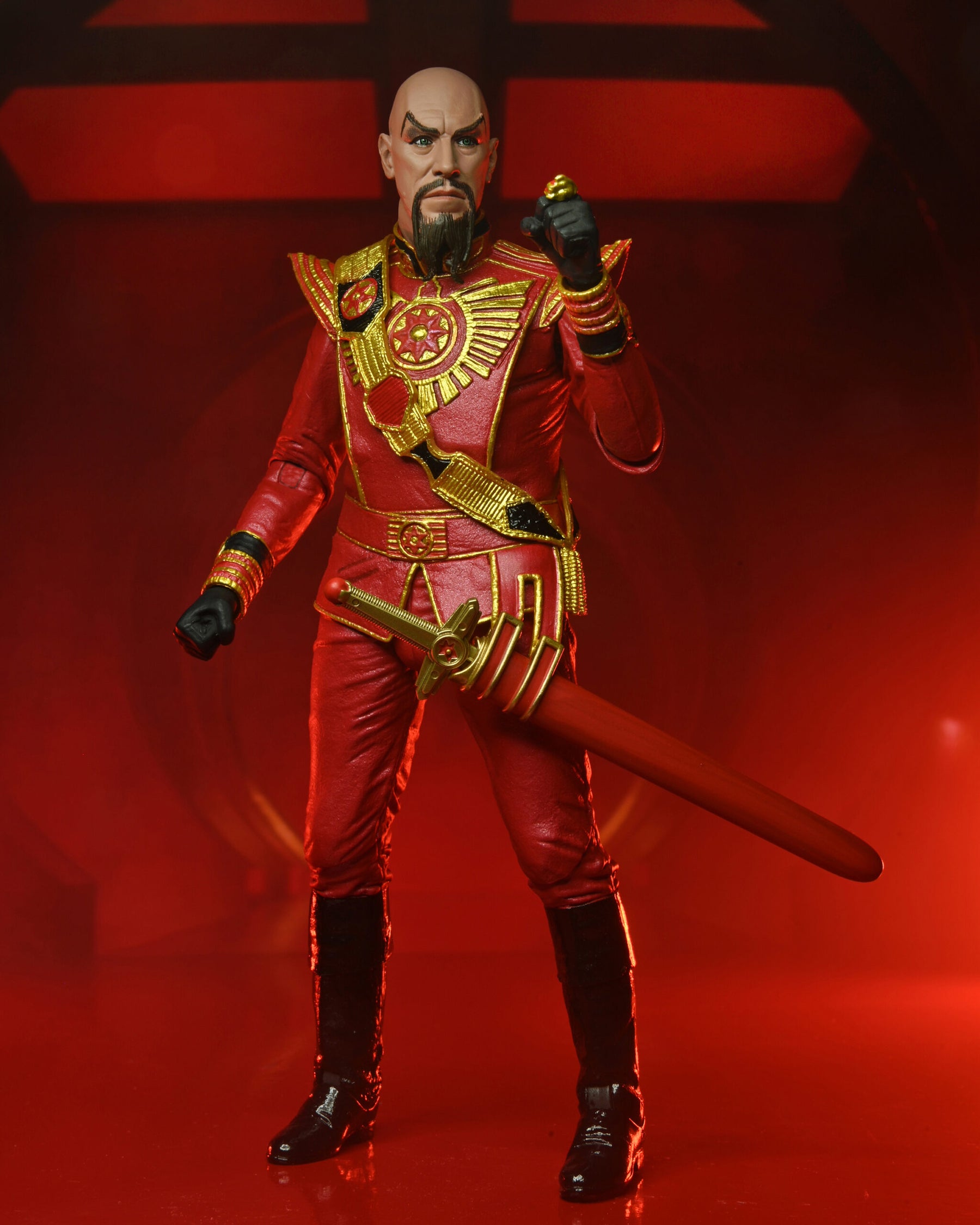 NECA - Flash Gordon (1980) - Ultimate Ming (Red Military Outfit) 7" Action Figure