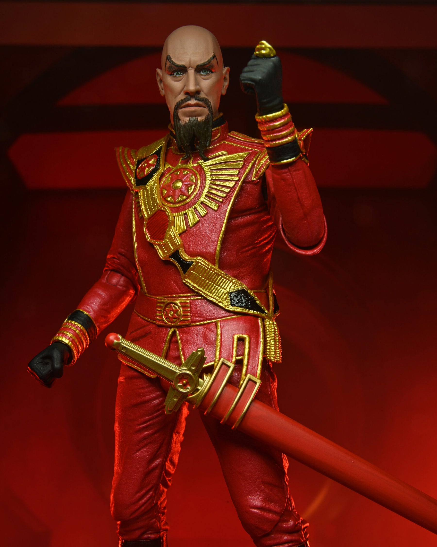 NECA - Flash Gordon (1980) - Ultimate Ming (Red Military Outfit) 7" Action Figure