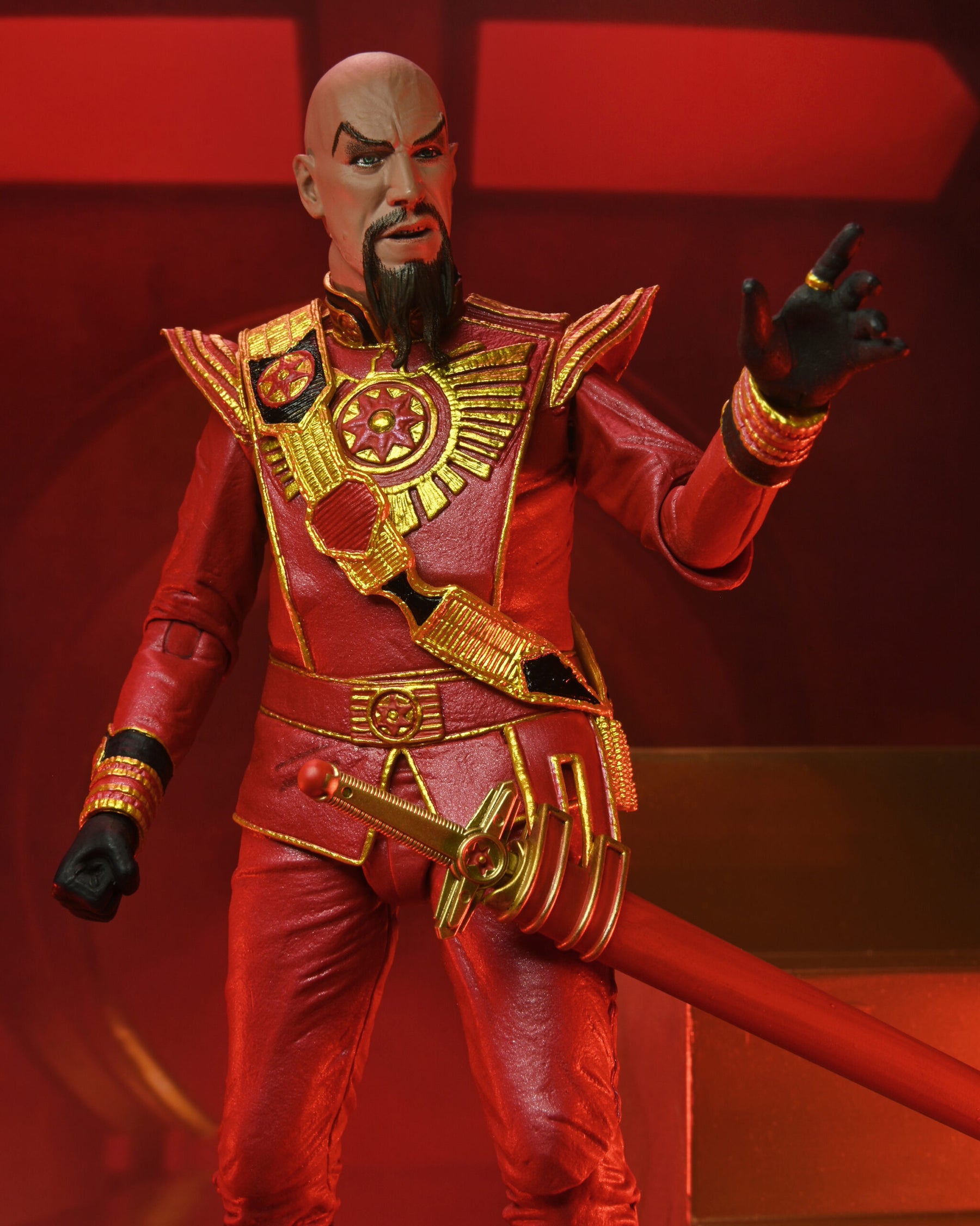 NECA - Flash Gordon (1980) - Ultimate Ming (Red Military Outfit) 7" Action Figure