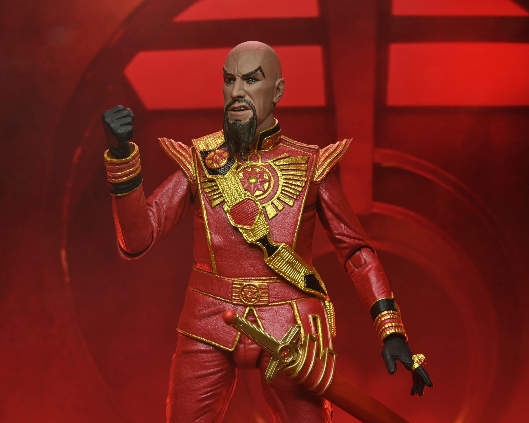 NECA - Flash Gordon (1980) - Ultimate Ming (Red Military Outfit) 7" Action Figure