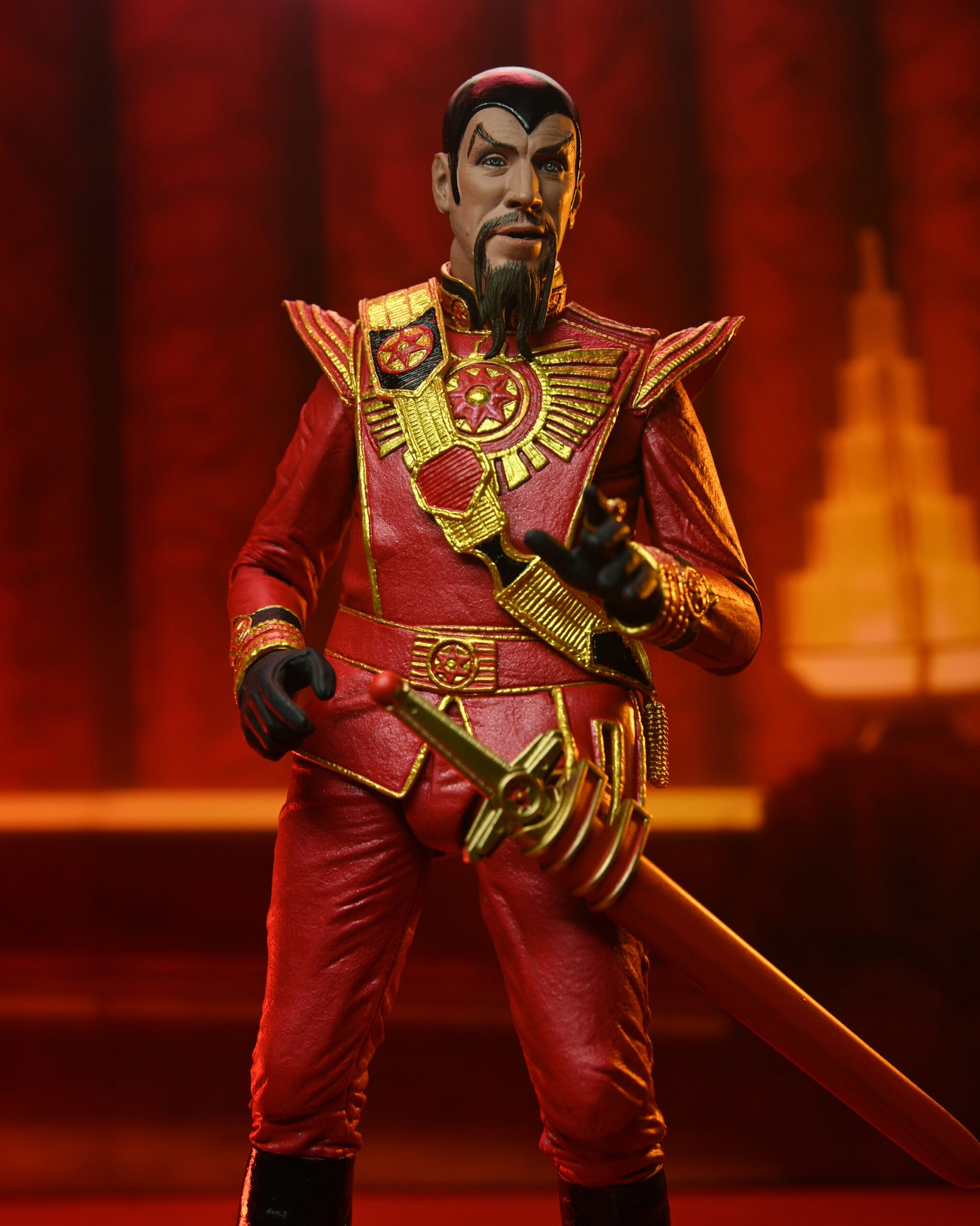 NECA - Flash Gordon (1980) - Ultimate Ming (Red Military Outfit) 7" Action Figure